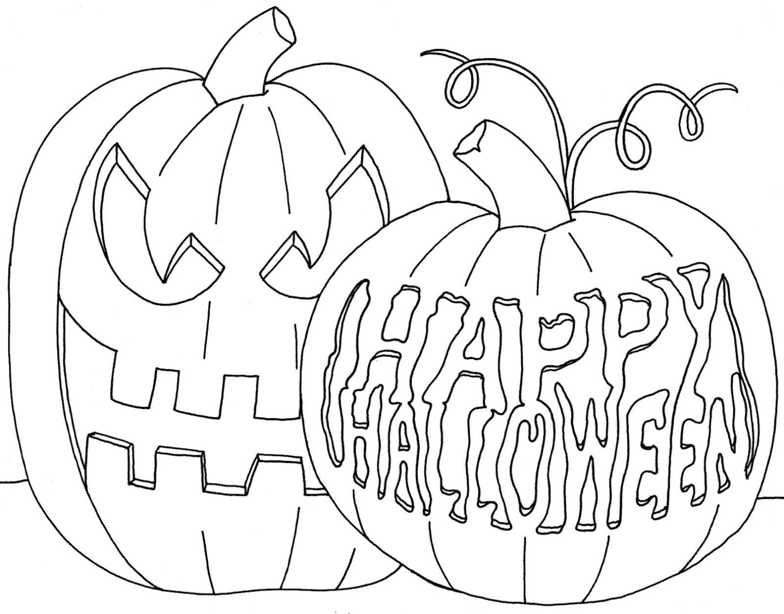 Jack O Lantern Coloring Page