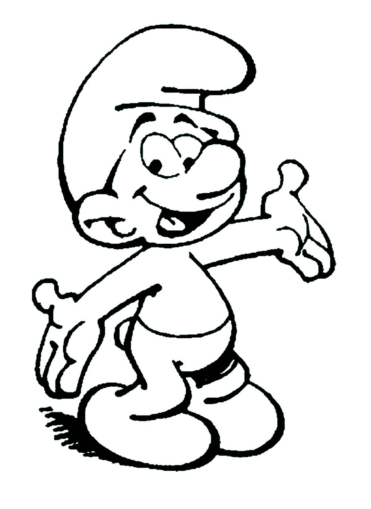 Happy Smurfs Coloring Page The Smurfs Coloring Pages For Kids