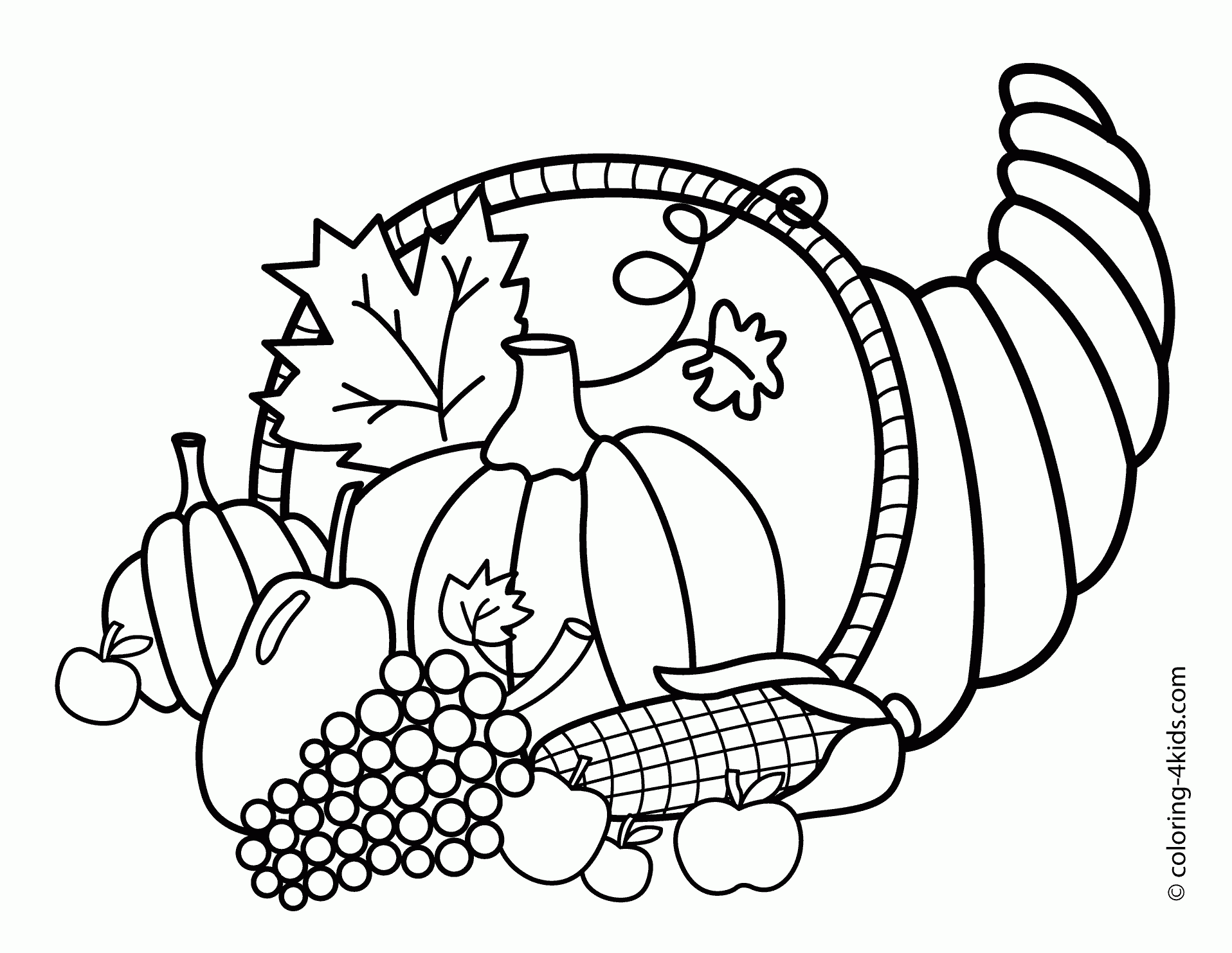 Happy Thanksgiving Coloring Pages To Download And Print For Free