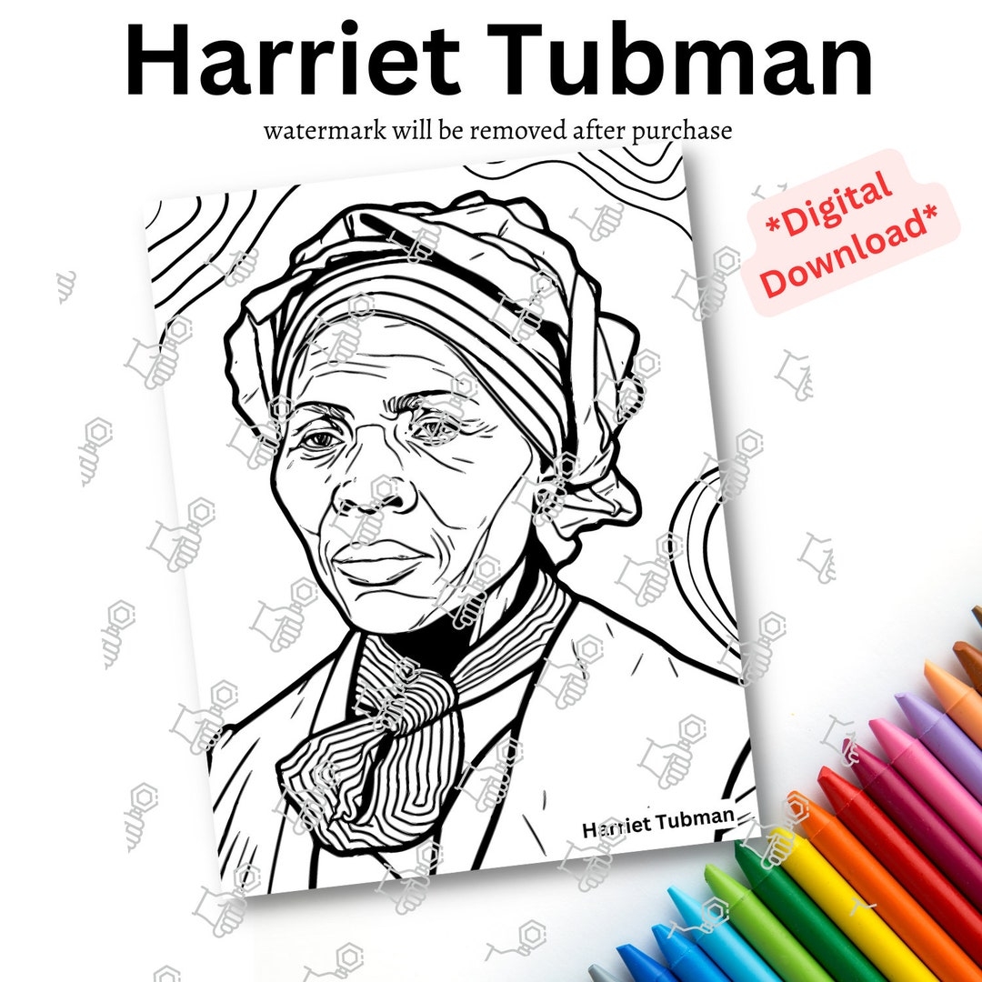 Harriet Tubman Coloring Page