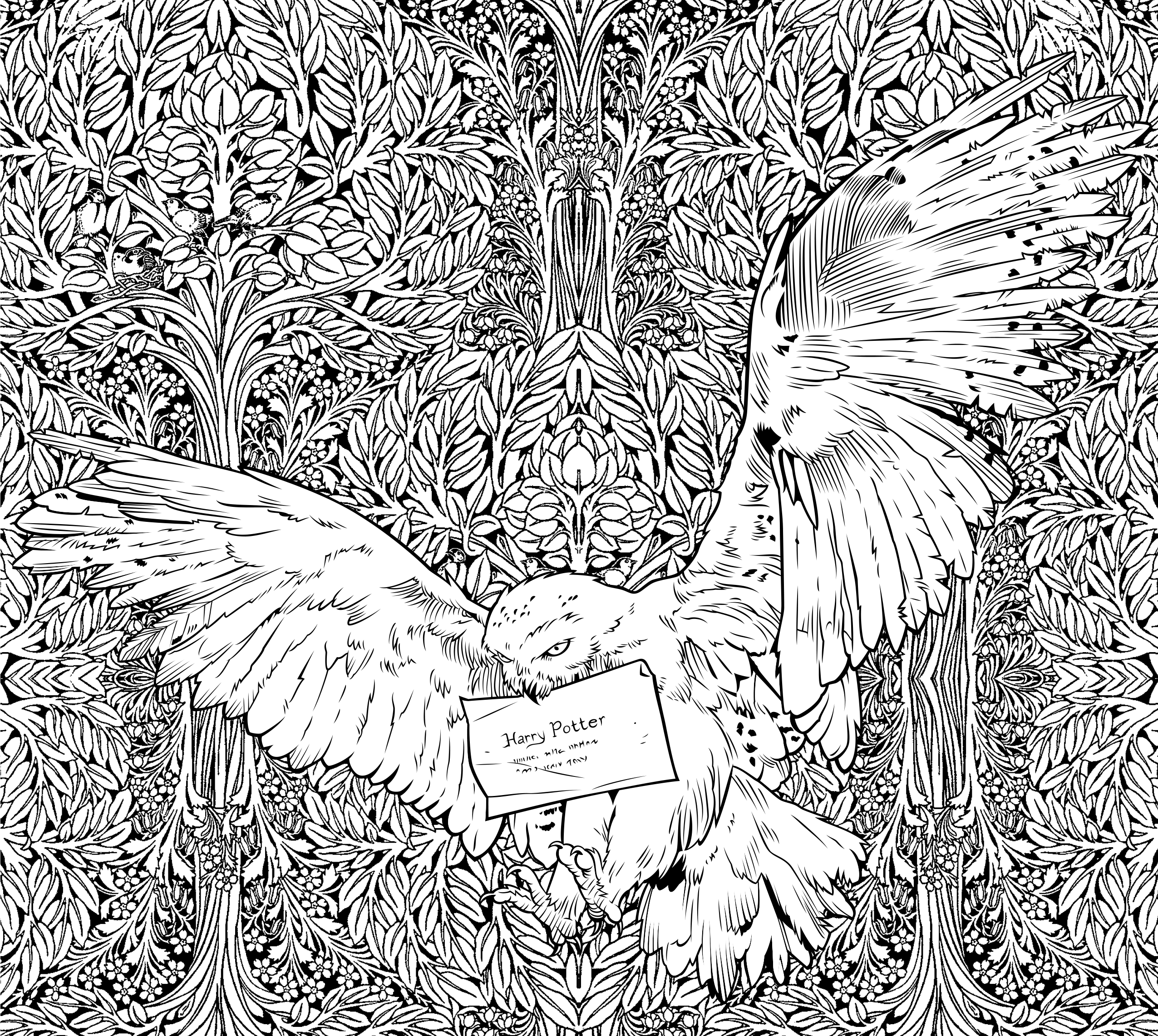 Harry Potter Coloring Pages Adult