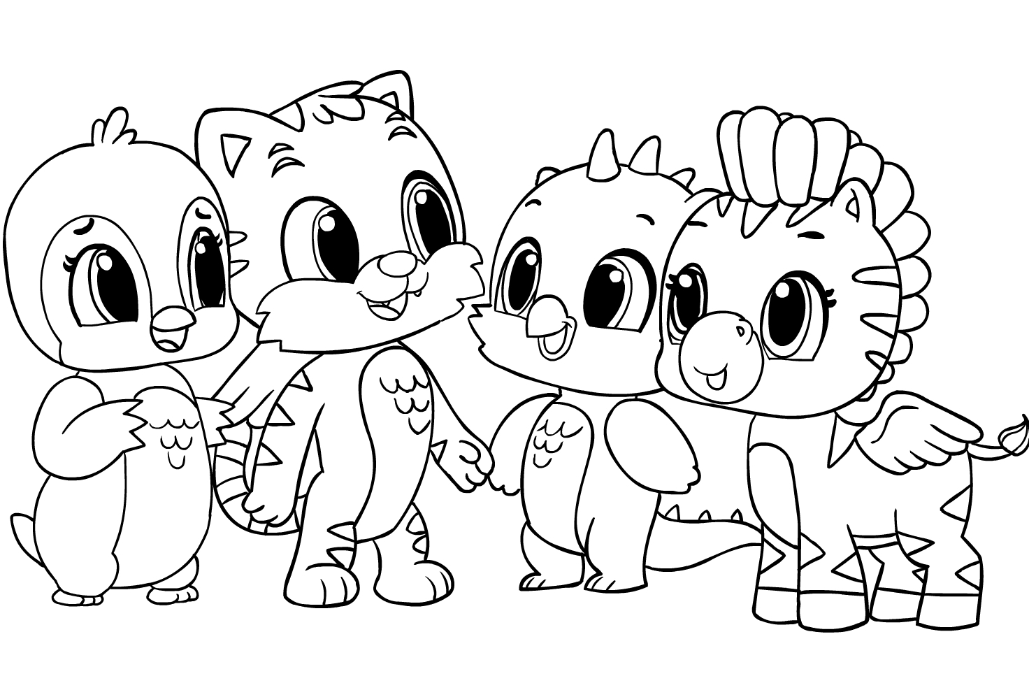 Hatchimals Coloring Page Drawing 5