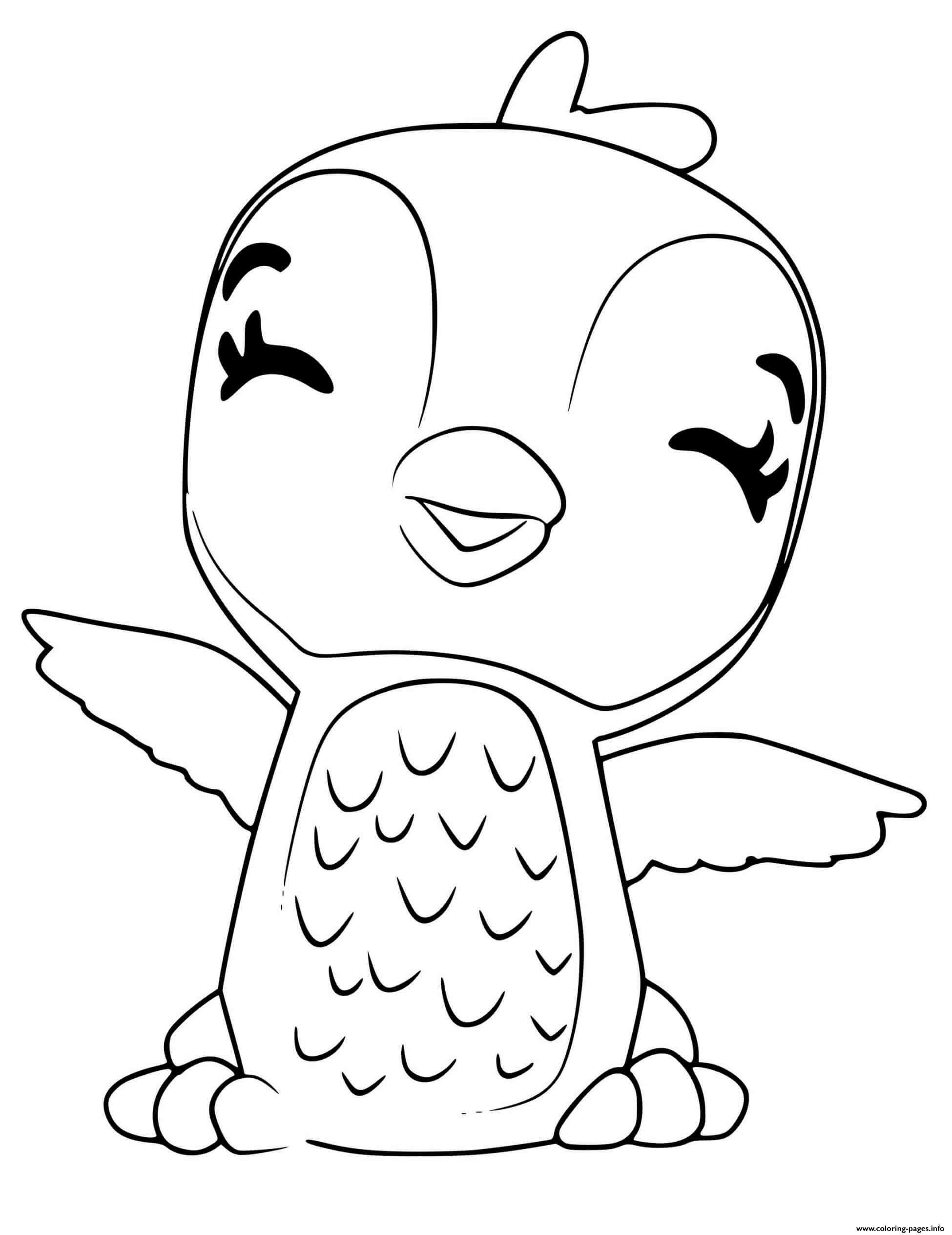 Hatchimals Giggling Penguala Coloring Page Printable