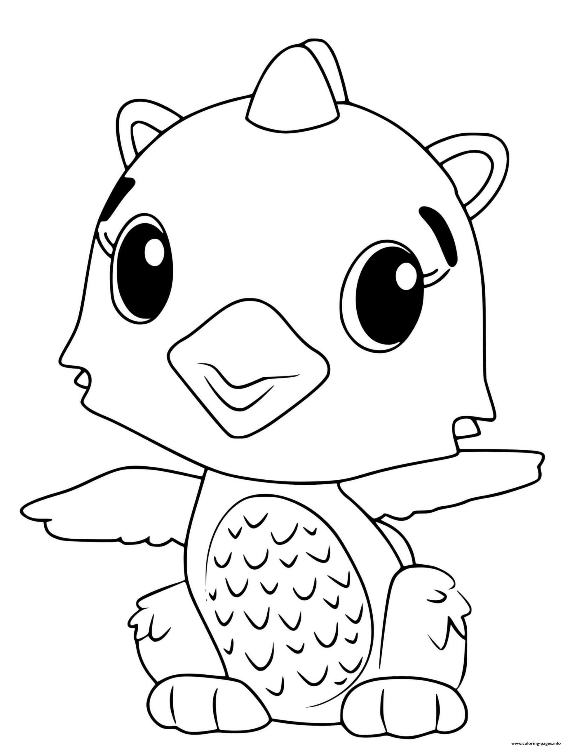 Hatchimals Polar Draggle Coloring Page Printable