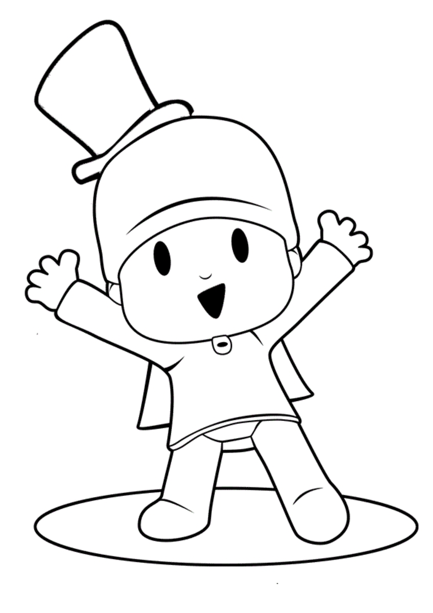 Having Fun With Free Pocoyo Coloring Pages