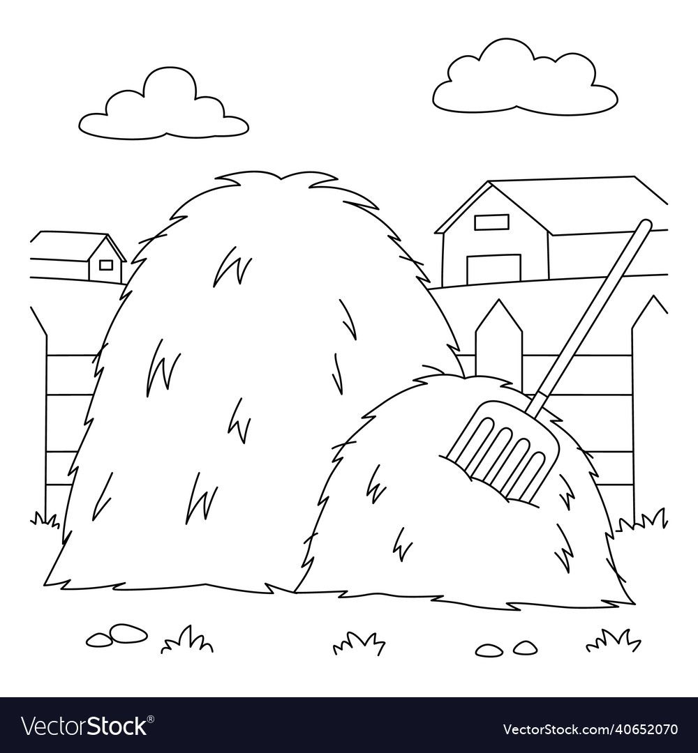 Manet Haystacks Printable Coloring Pages