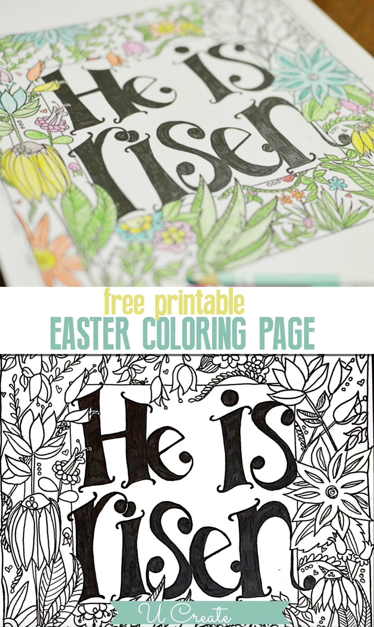 He Is Risen Coloring Pages Printable