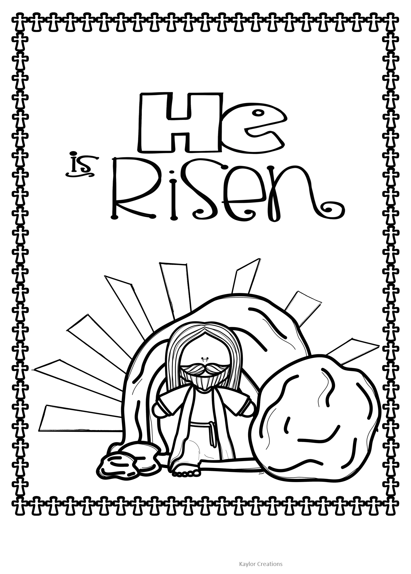He Is Risen Coloring Pages Printable Printable Word Searches