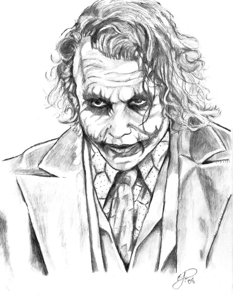 Heath Ledger Joker Coloring Pages