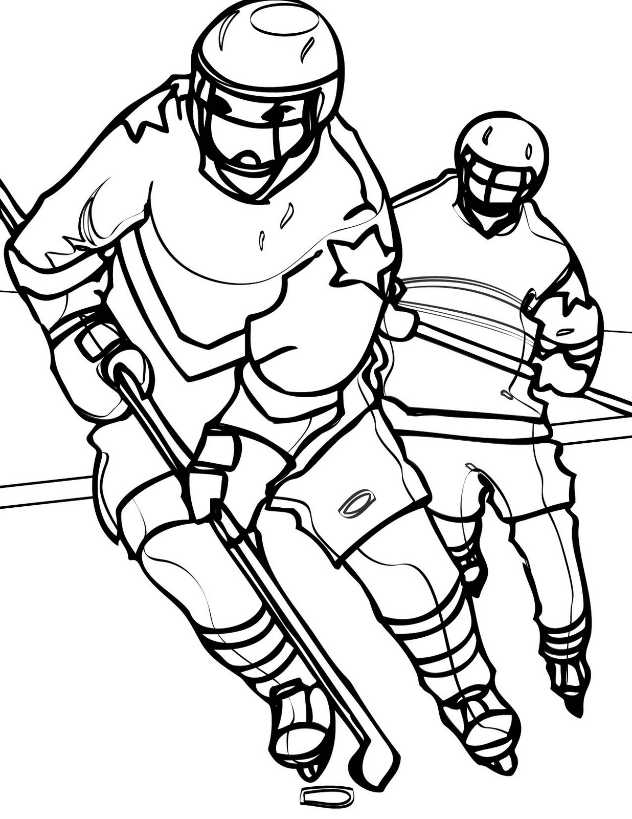 Hockey Coloring Pages Learn To Coloring