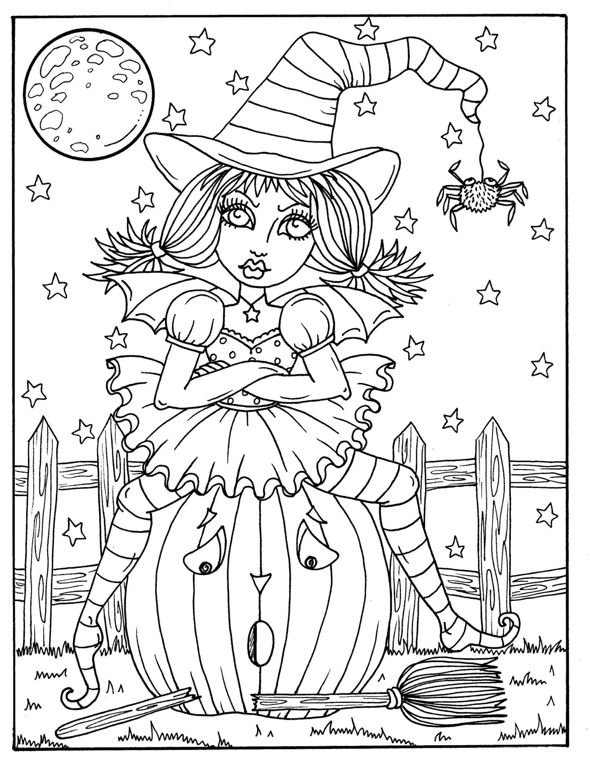 Hocus Pocus Coloring Pages Thekidsworksheet