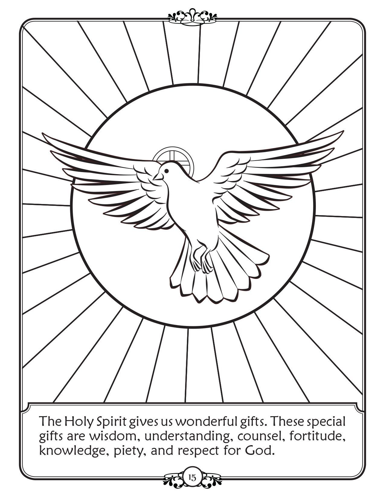Holy Spirit Coloring Page