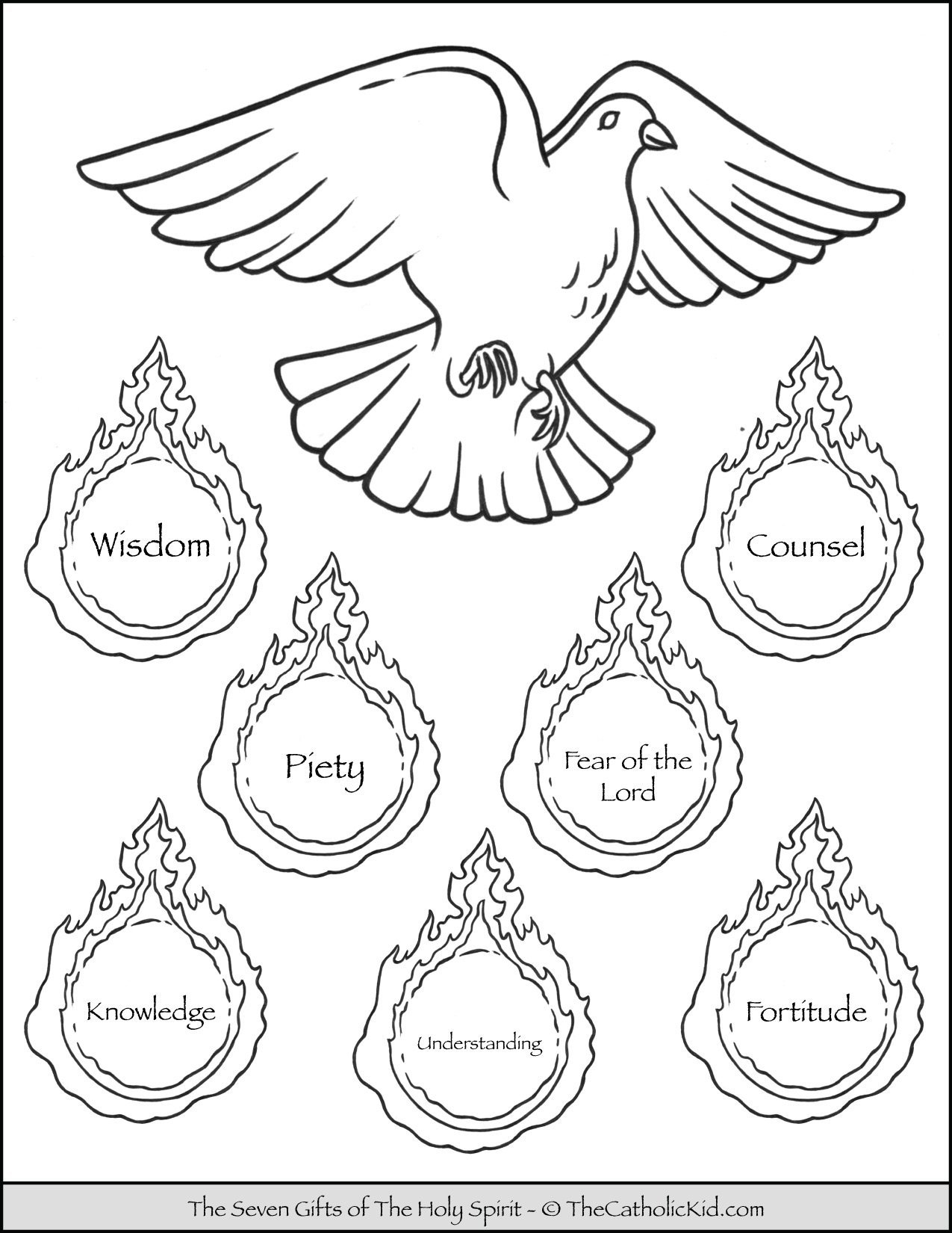 Holy Spirit Printables For Kids