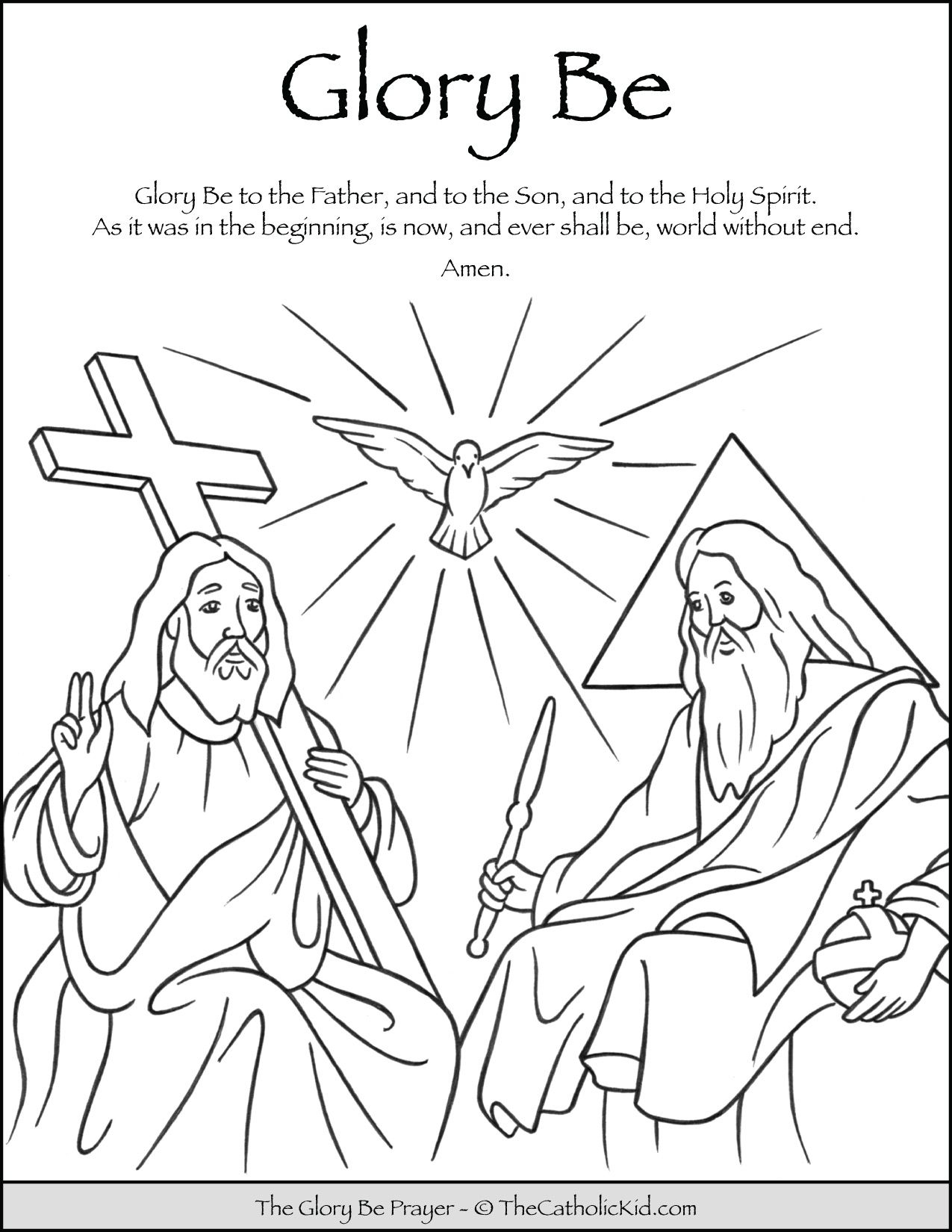Holy Trinity Catholic Coloring Pages Coloring Pages