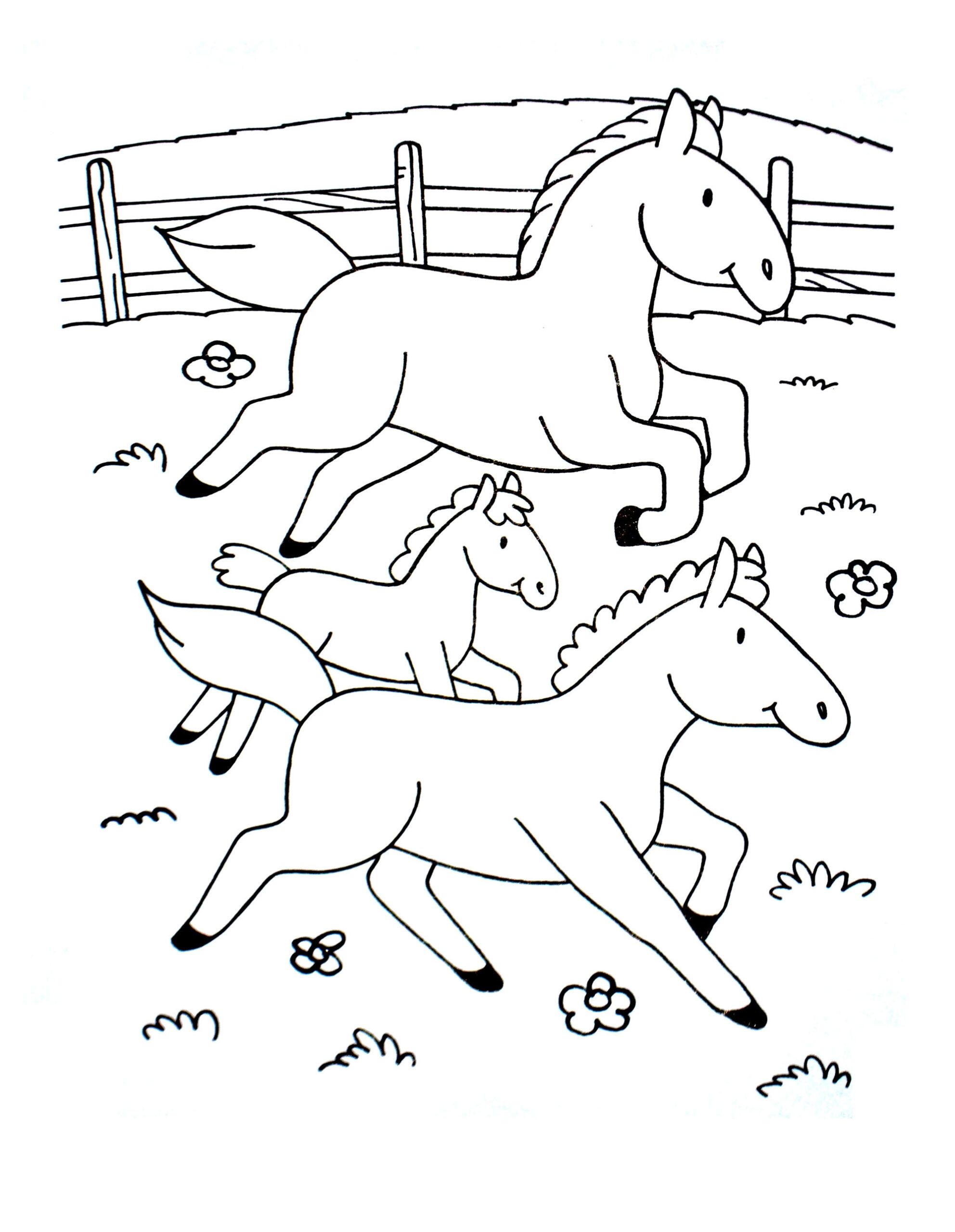 Horse Coloring Pages For Kids Coloring Pages For Kids