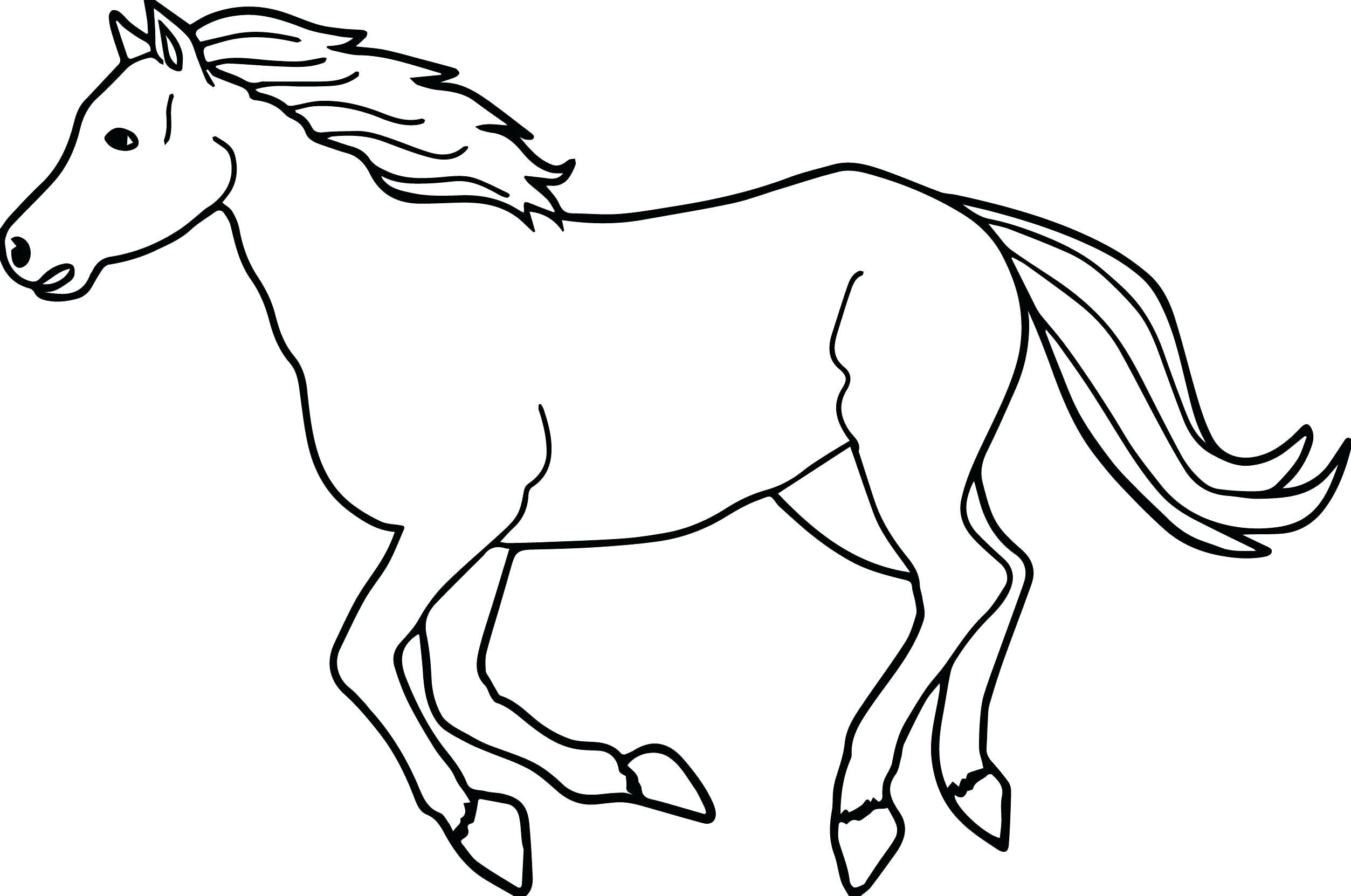 Horse Coloring Pages For Preschoolers Coloring Pages