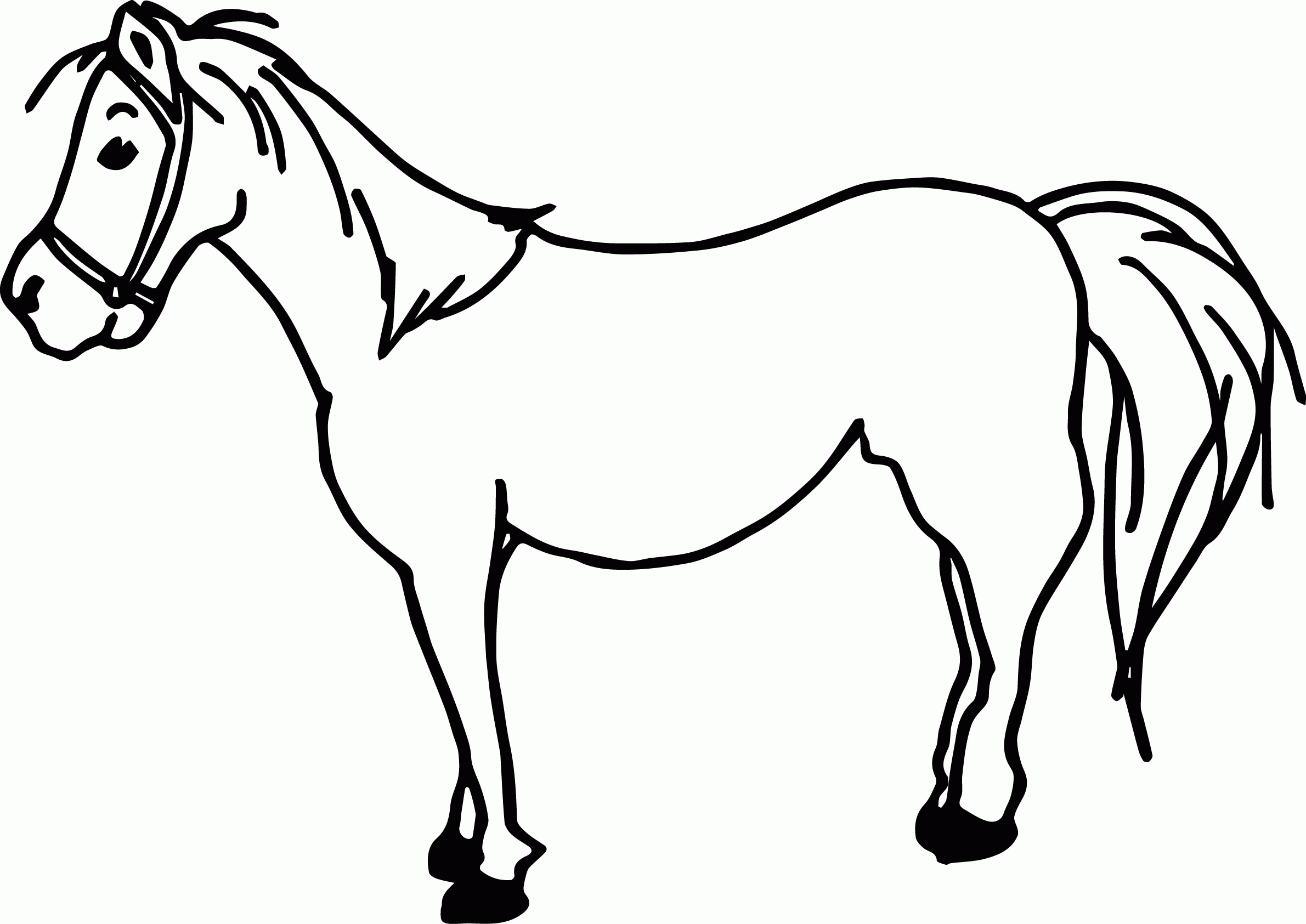 Horse Coloring Pages For Kids
