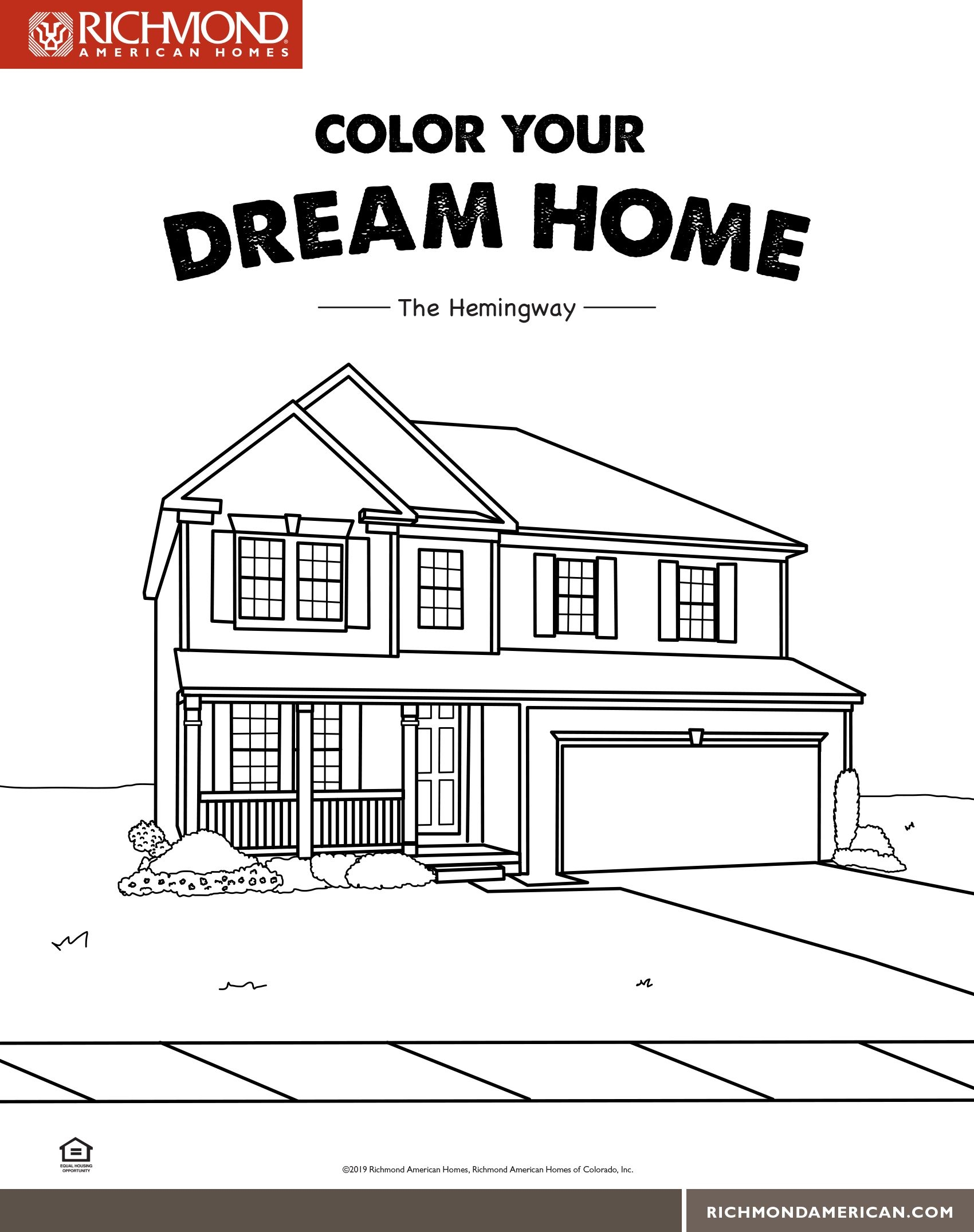 Coloring Pages Of A House