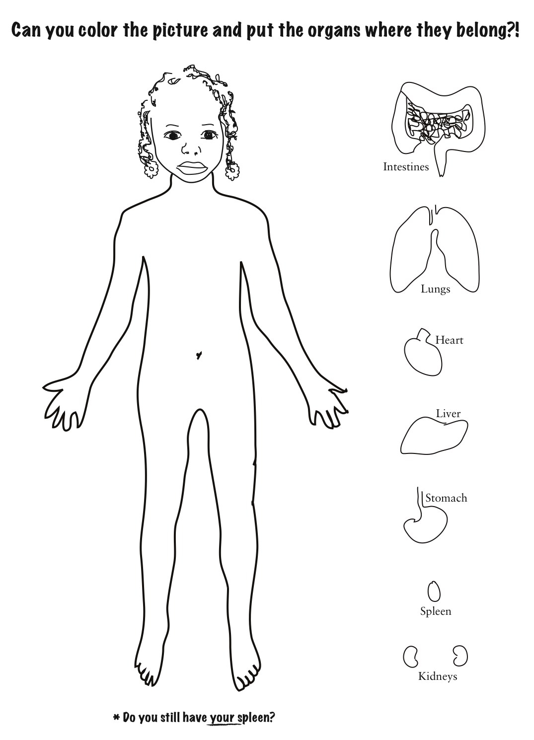 Human Body Coloring Pages To Download And Print For Free