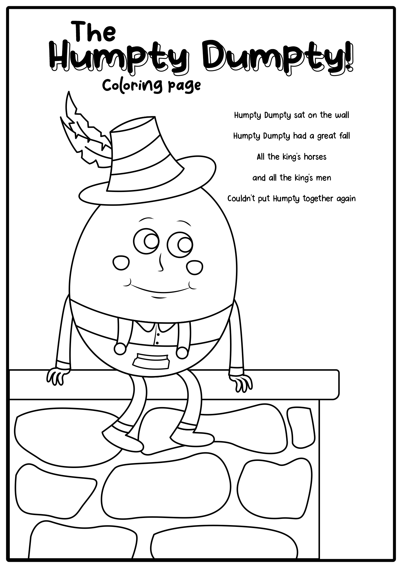 Humpty Dumpty Printable