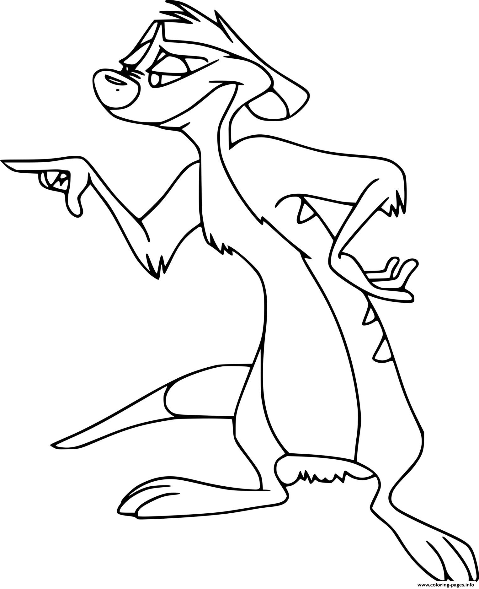 Free Printable Meerkat Coloring Pages