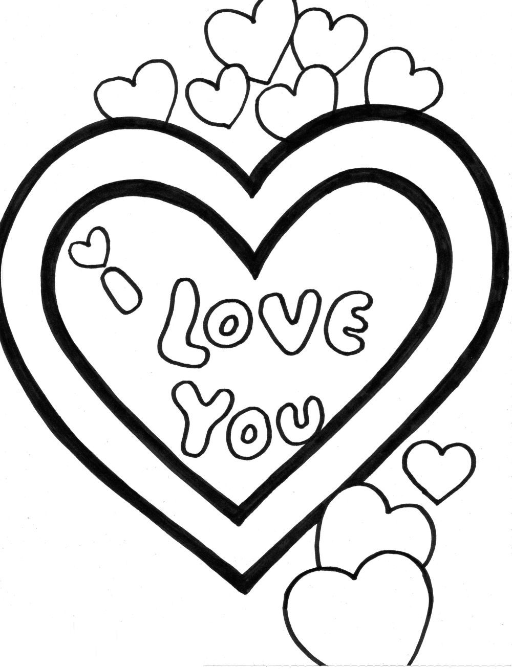 Printable Coloring Pages Love