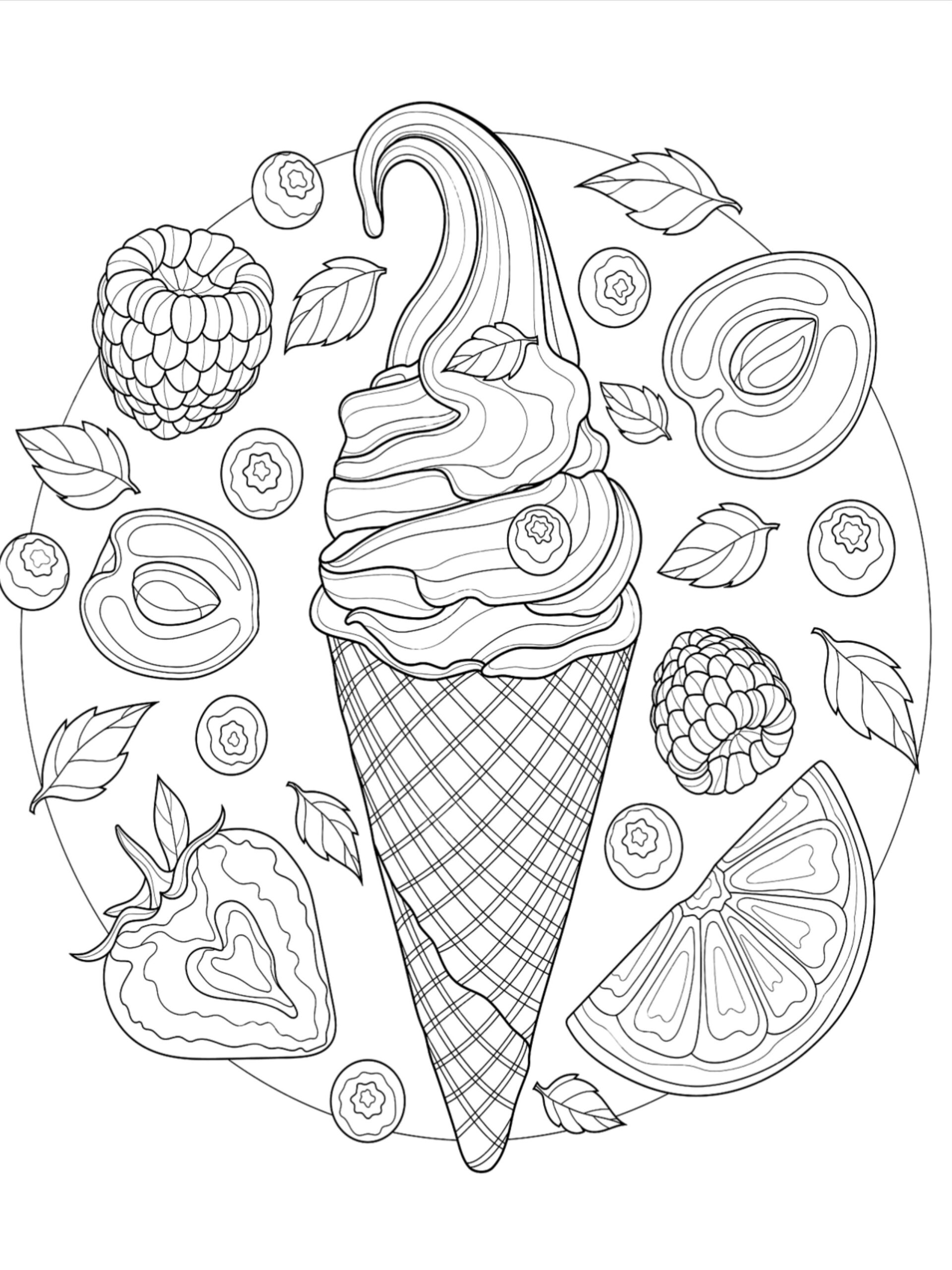 Ice Cream Coloring Pages Add Your Favorite Colors To This 15 Images