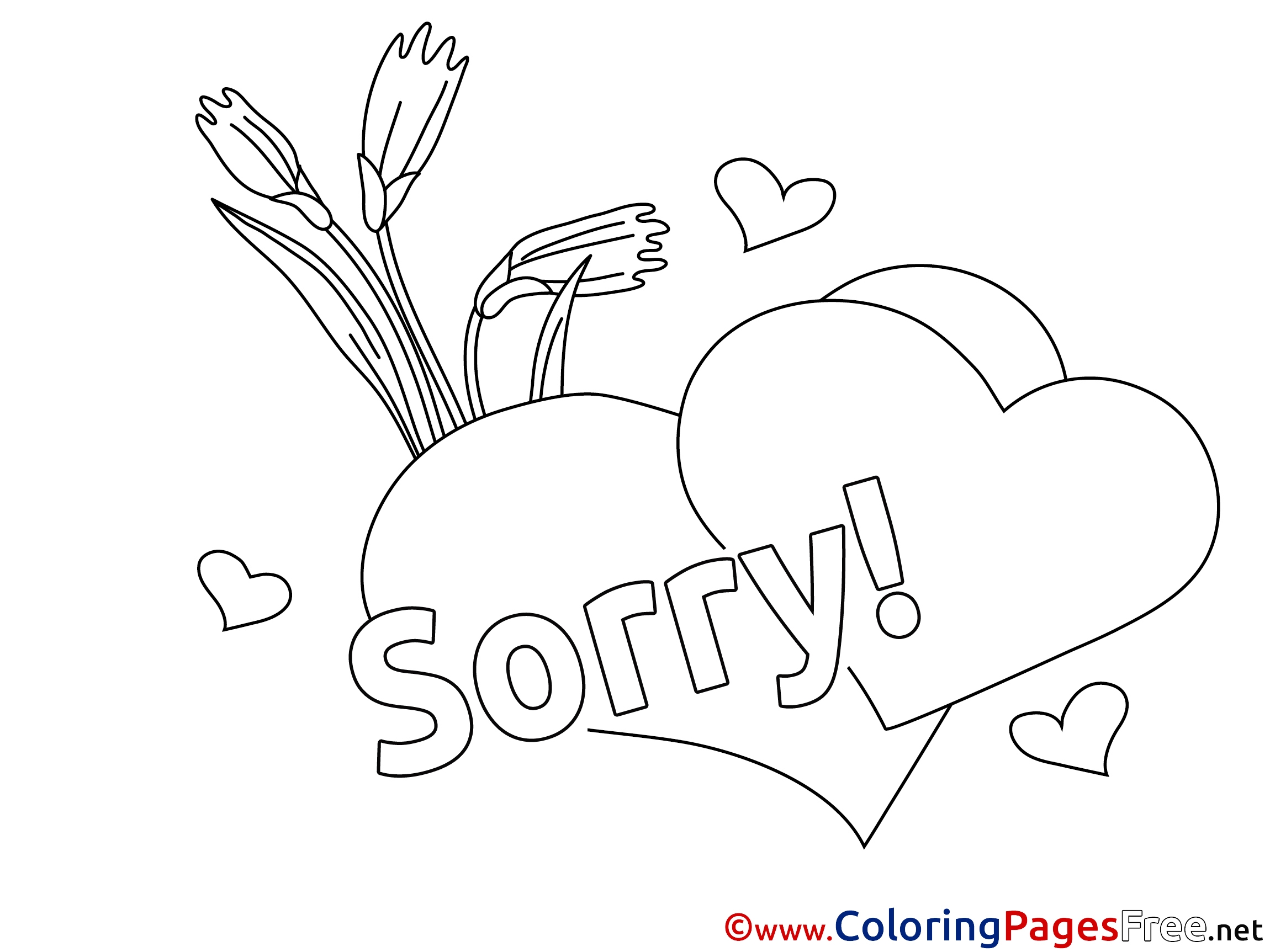Im Sorry Coloring Page At GetColorings Free Printable Colorings Pages To Print And Color