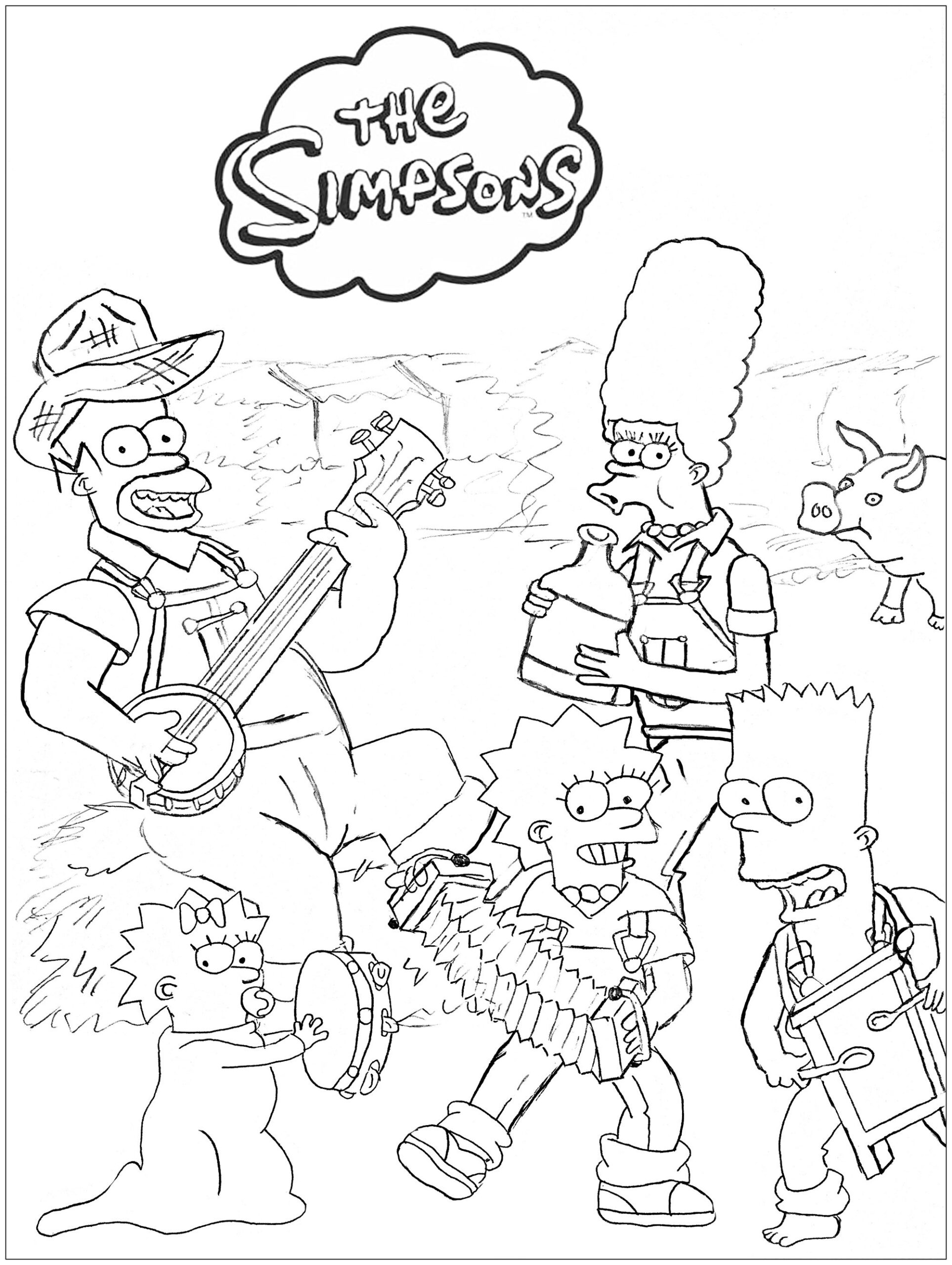 Simpsons Coloring Pages
