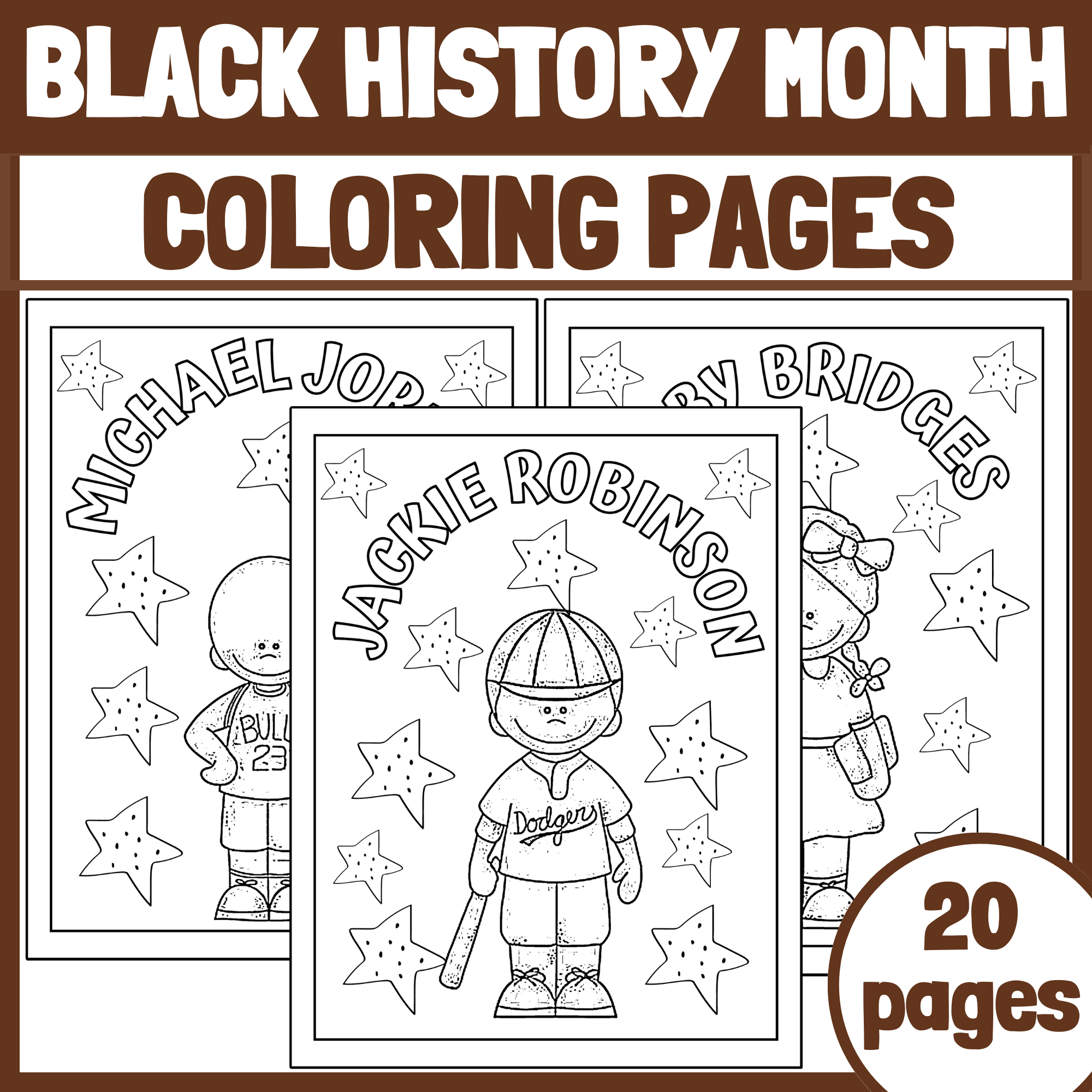 Important Figures In Black History Month Coloring Pages Black History Month Made By Teachers