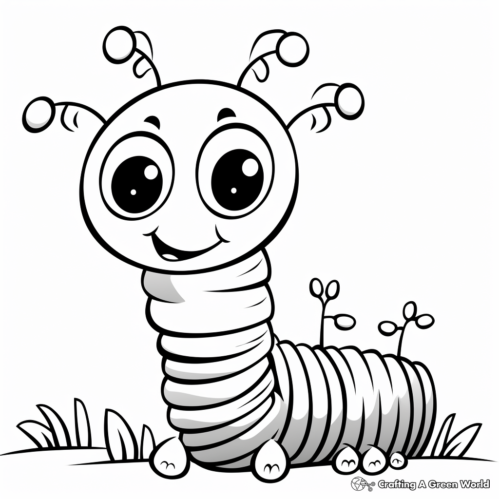 Inchworm Coloring Pages Free Printable