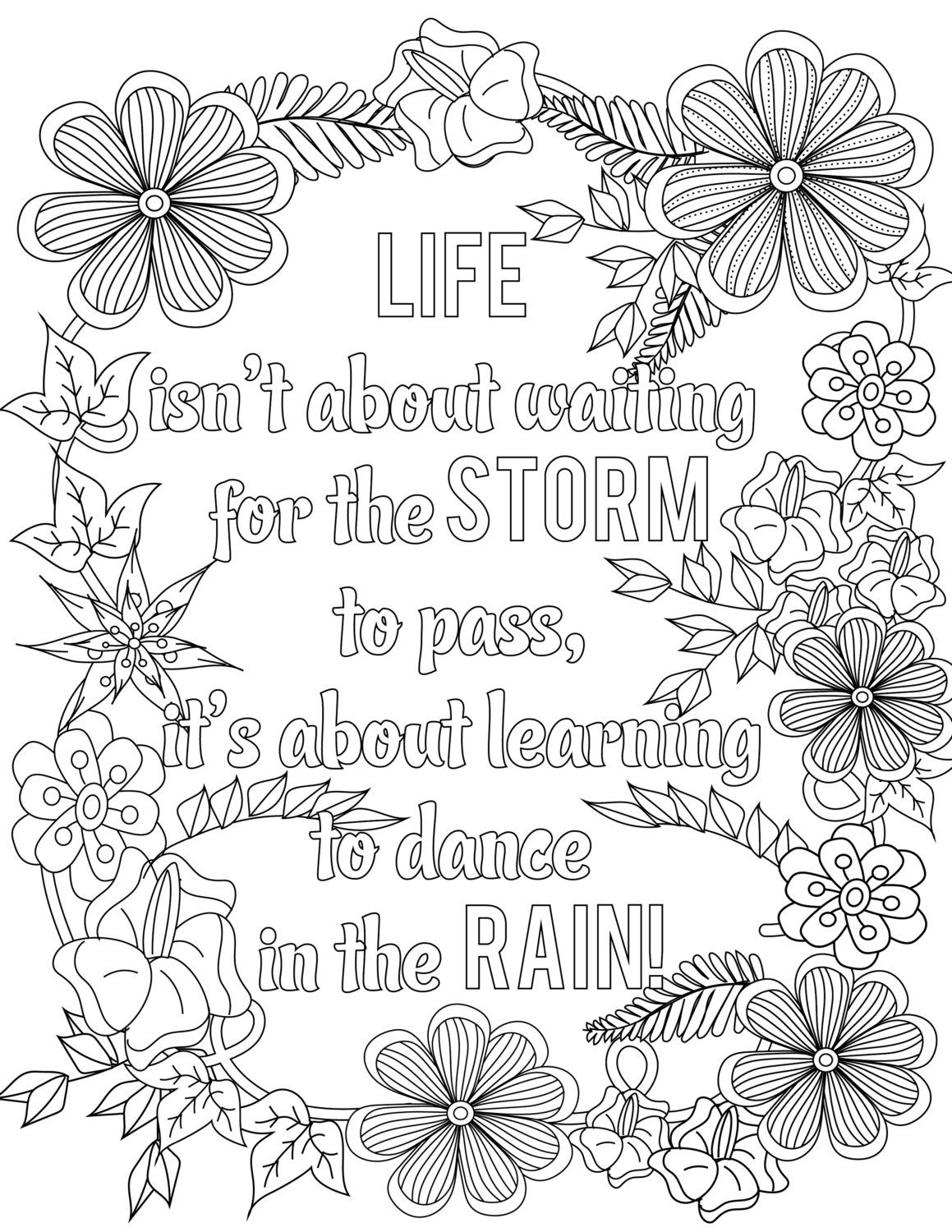 Quote Coloring Pages For Adults