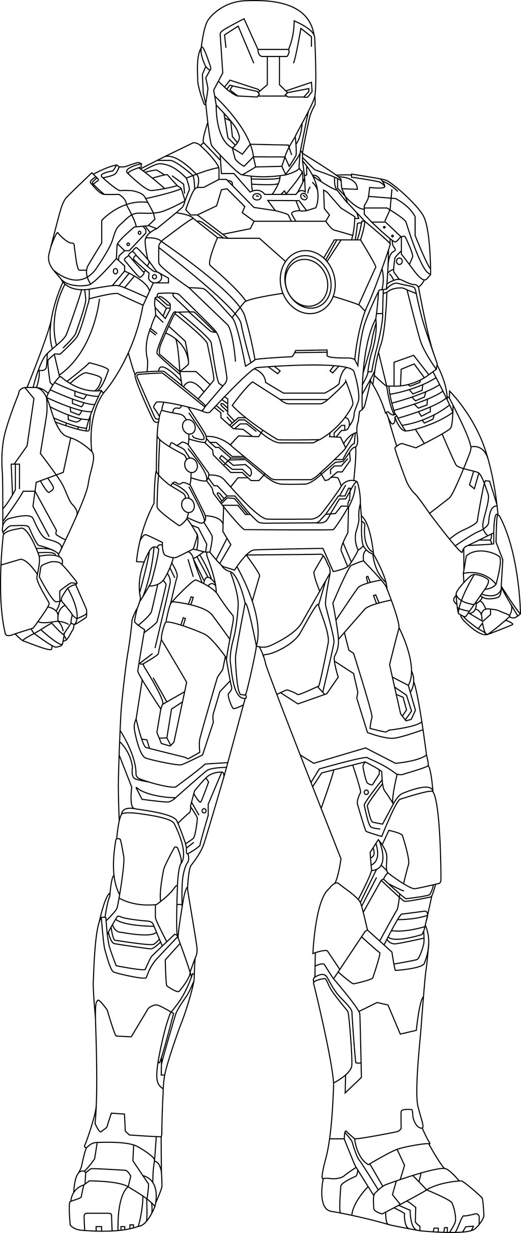 Iron Man Printable Coloring Pages