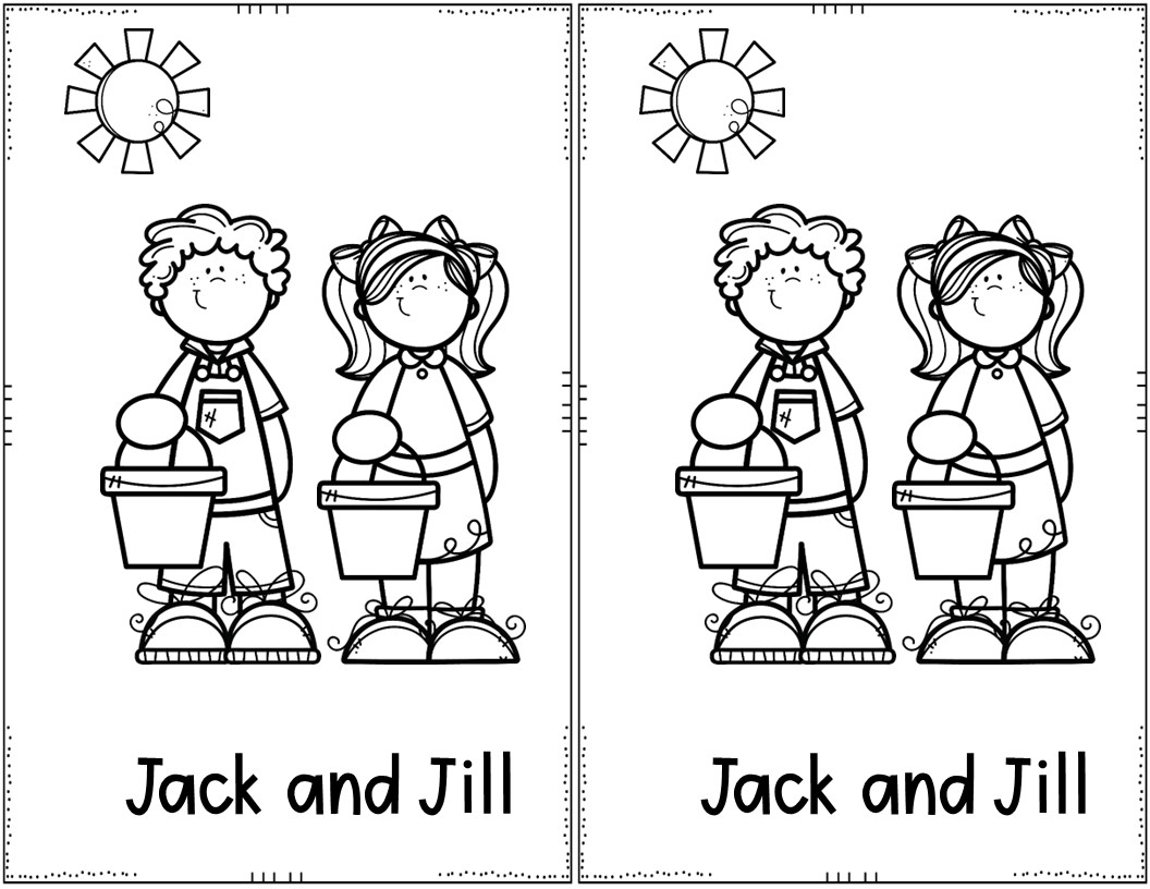 Jack And Jill Coloring Page