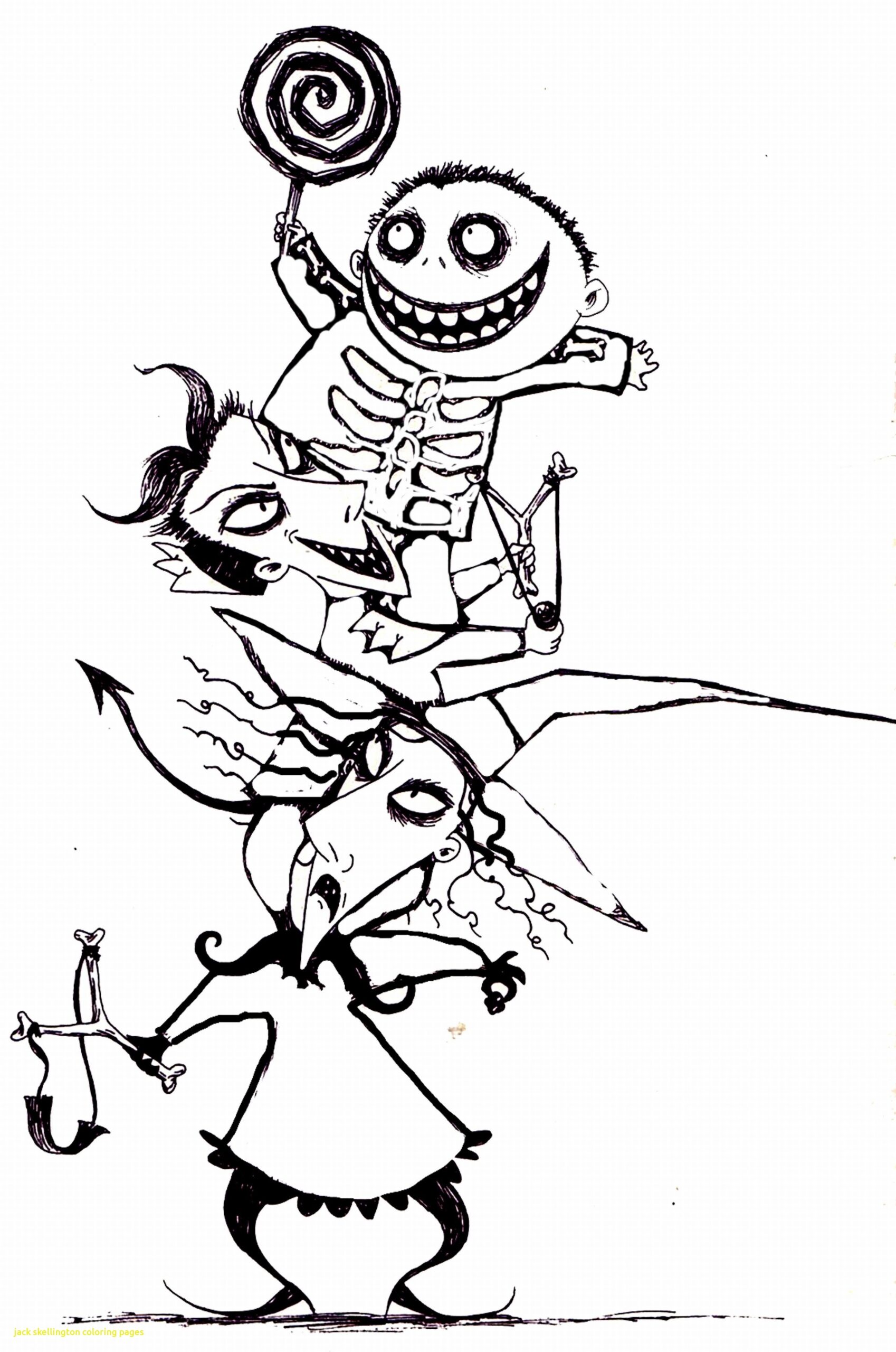 Jack Skellington Coloring Page