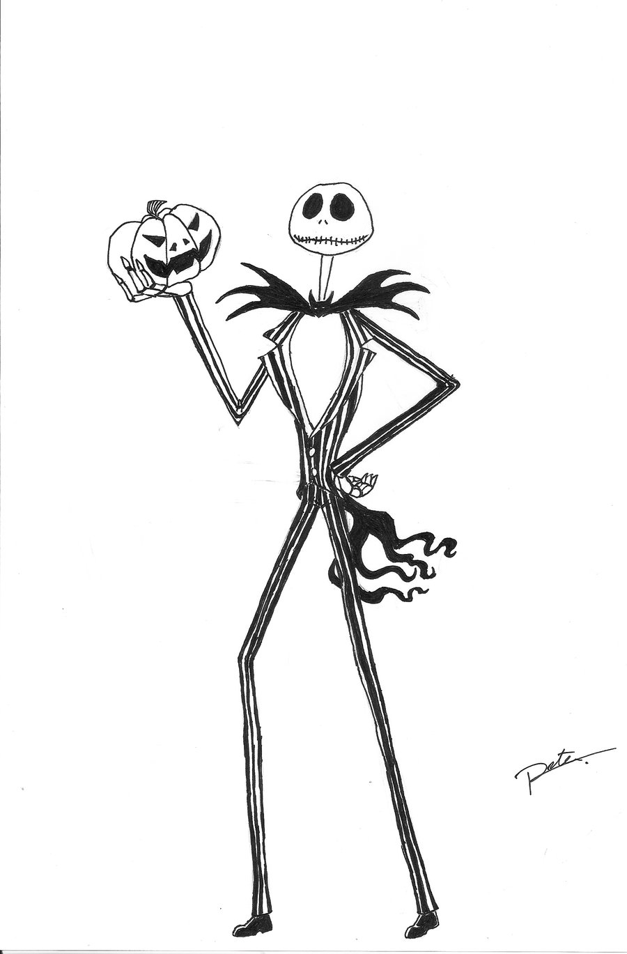 Jack Skellington Coloring Page At GetColorings Free Printable Colorings Pages To Print And
