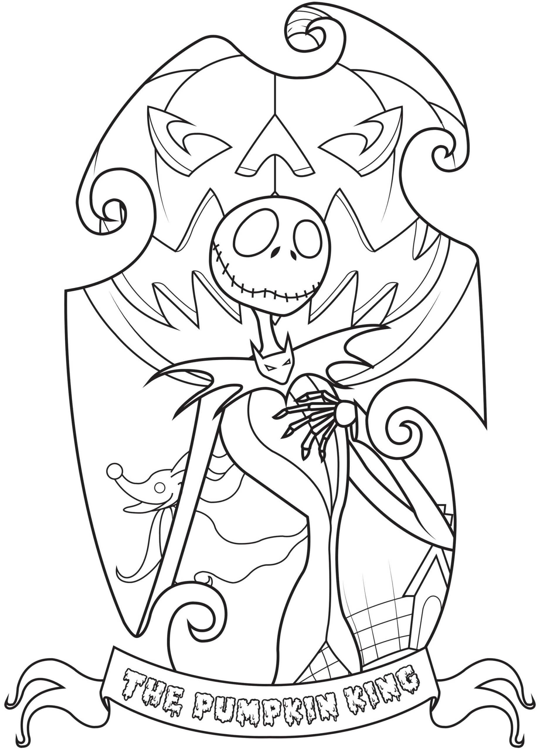 Jack Skellington The Nightmare Before Christmas The Nightmare Before Christmas Coloring