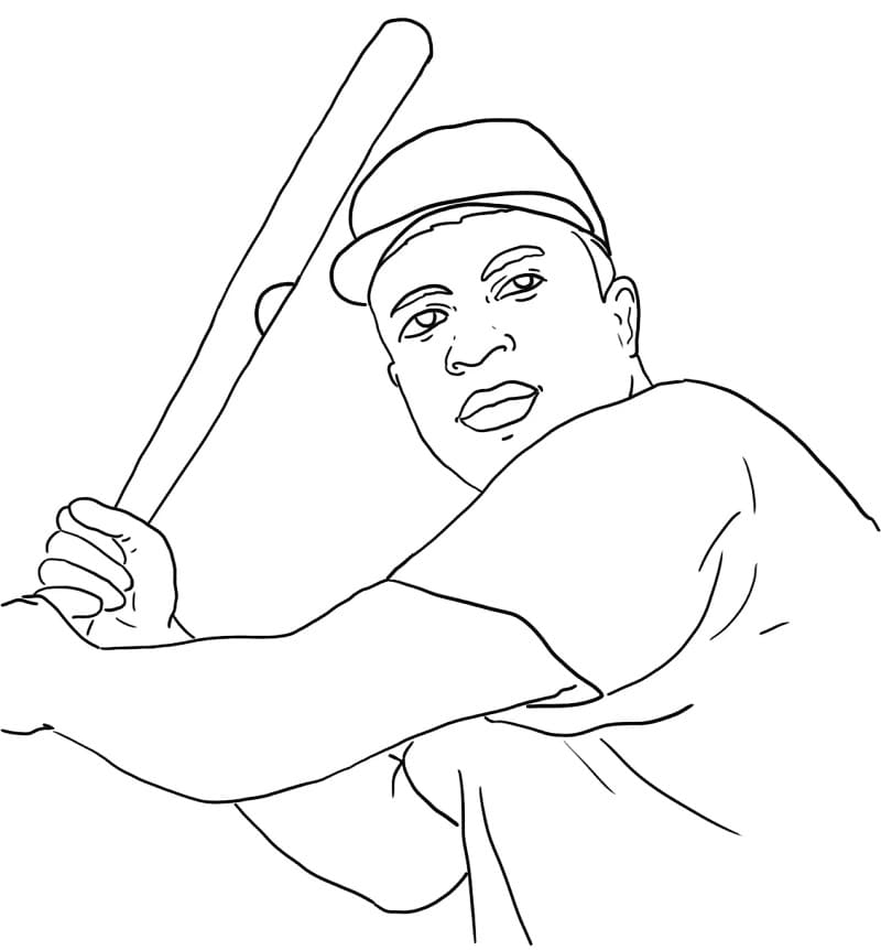 Jackie Robinson Coloring Pages For Kids
