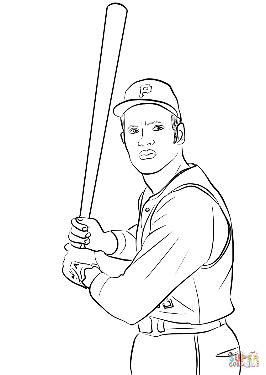 Jackie Robinson Coloring Page