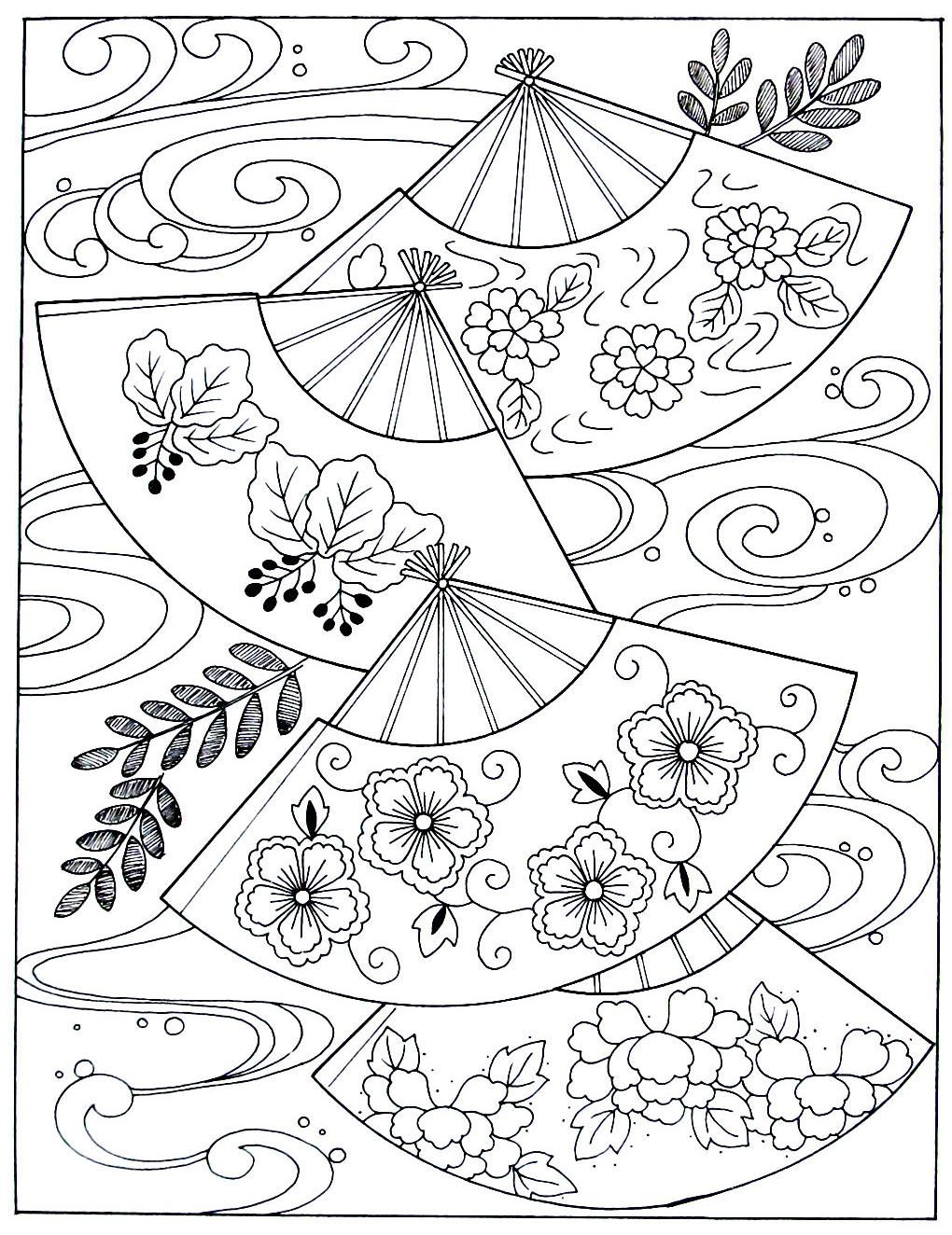 Japanese Coloring Pages