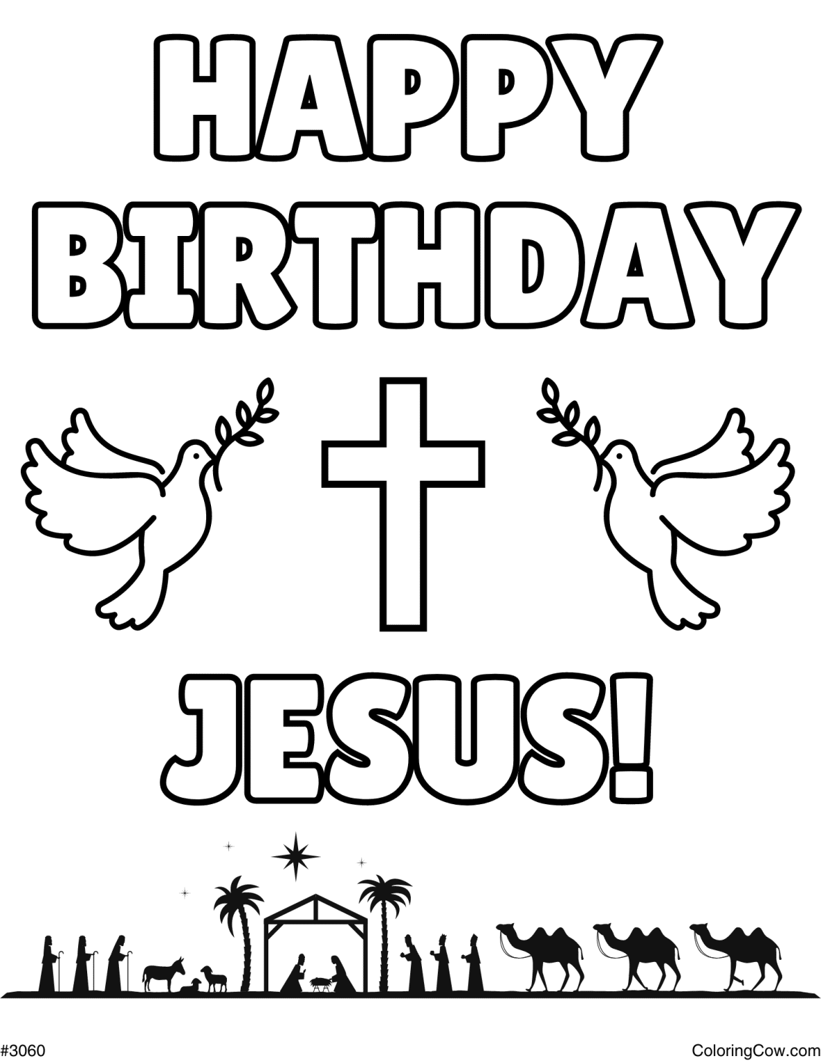 Jesus Feeds The 5000 Coloring Page