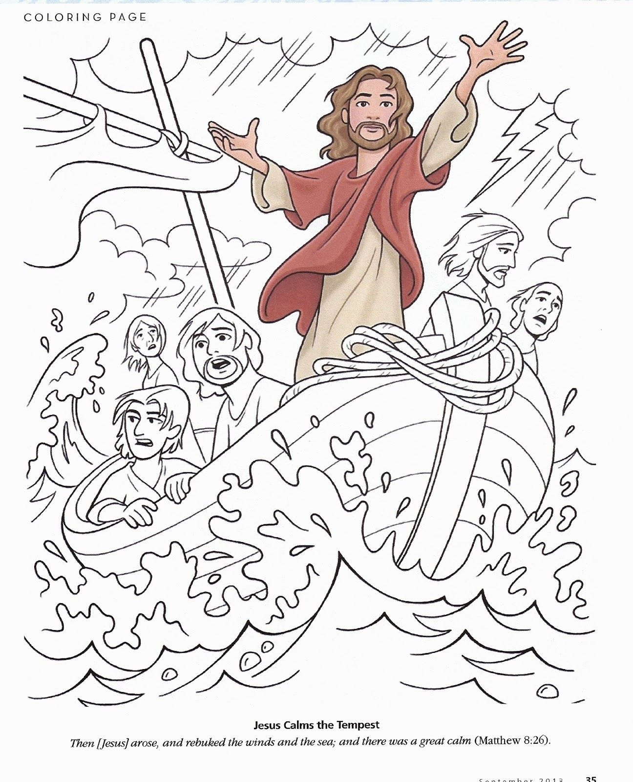 Jesus Miracles Coloring Pages