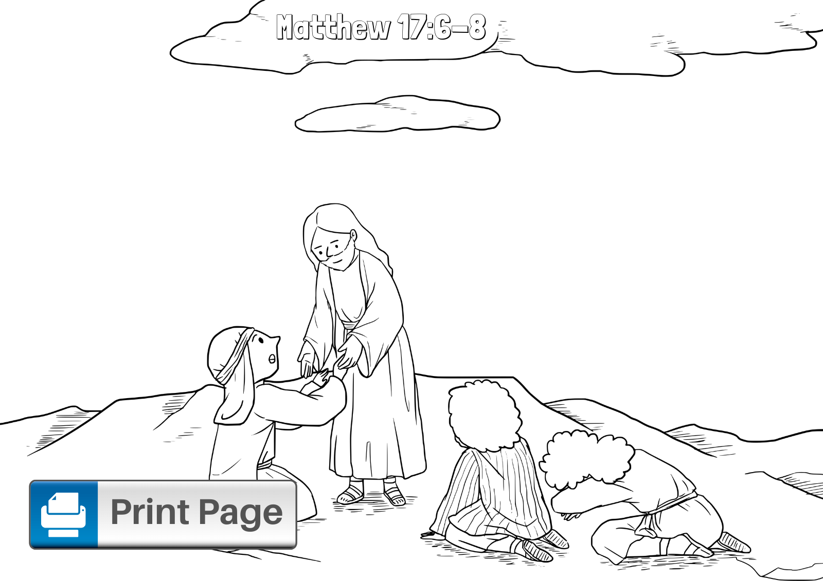 Jesus Transfiguration Coloring Pages Free Printable PDFs ConnectUS
