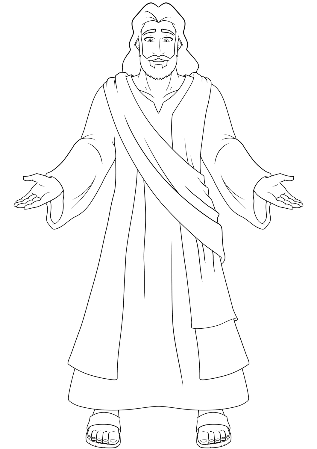 Jesus Coloring Page