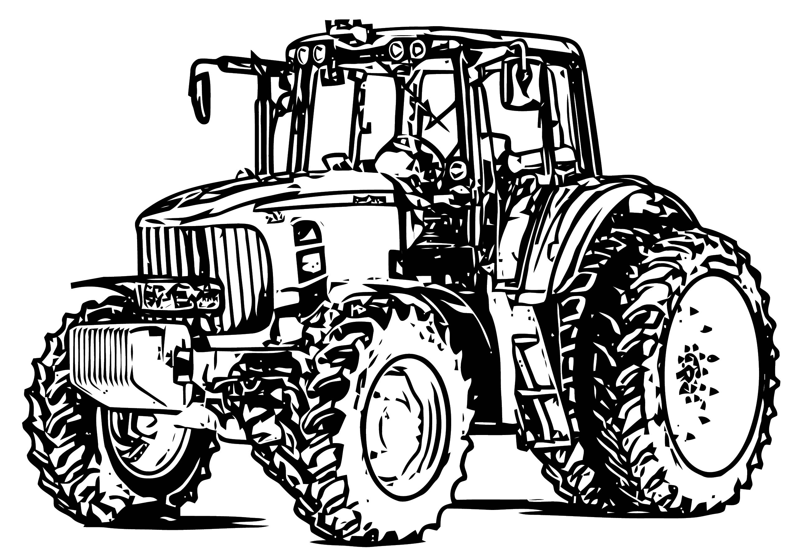 John Johnny Deere Tractor Coloring Page WeColoringPage 06 Wecoloringpage