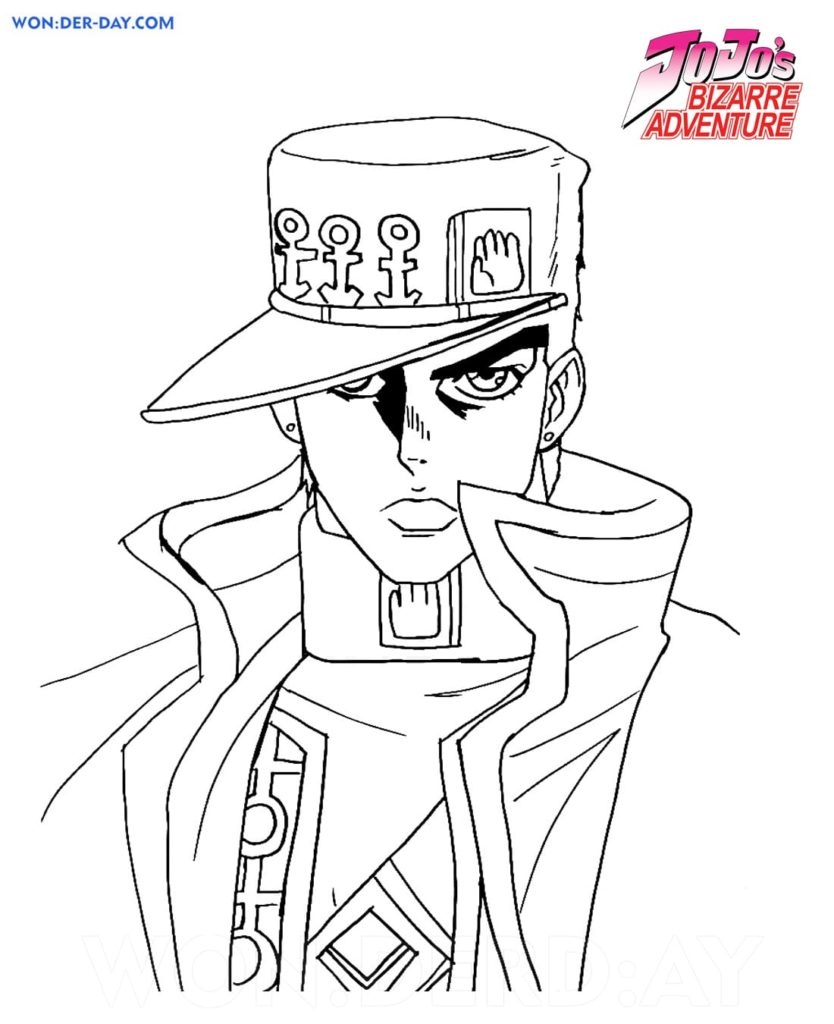 JoJo S Bizarre Adventure Coloring Pages WONDER DAY Coloring Pages For Children And Adults