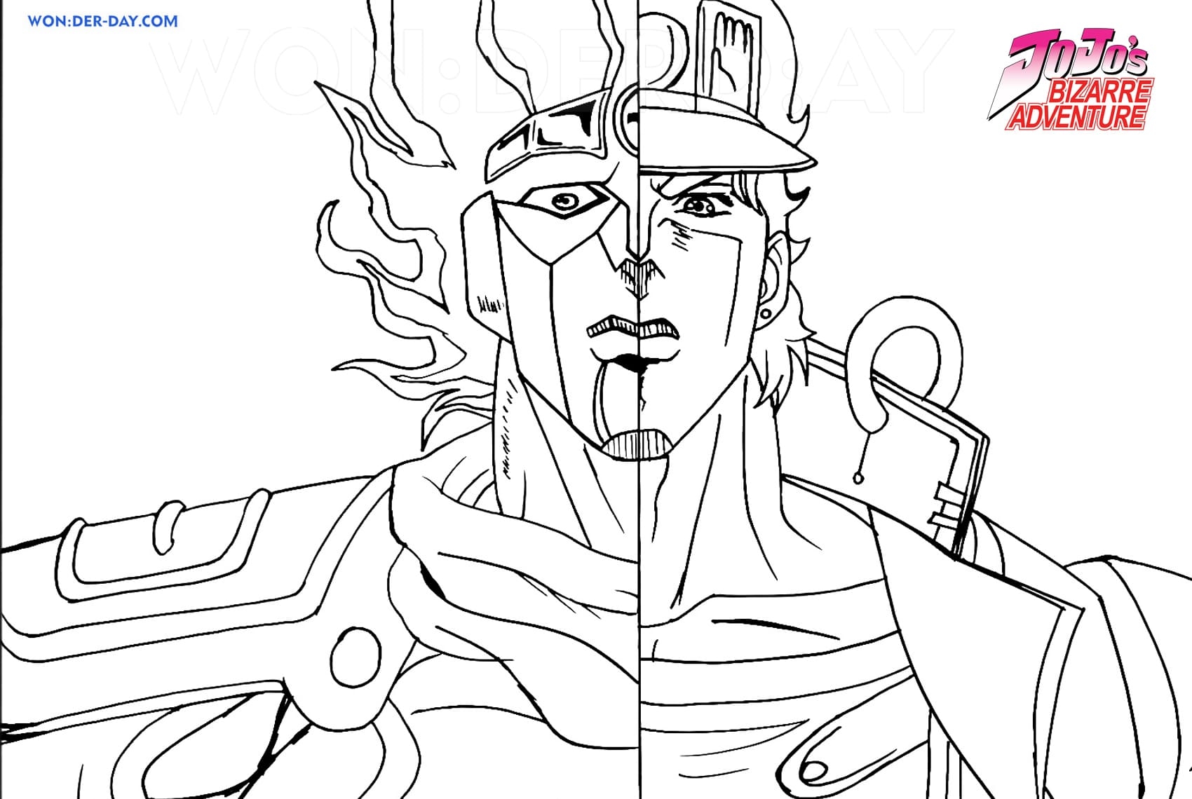 JoJo S Bizarre Adventure Coloring Pages WONDER DAY Coloring Pages For Children And Adults