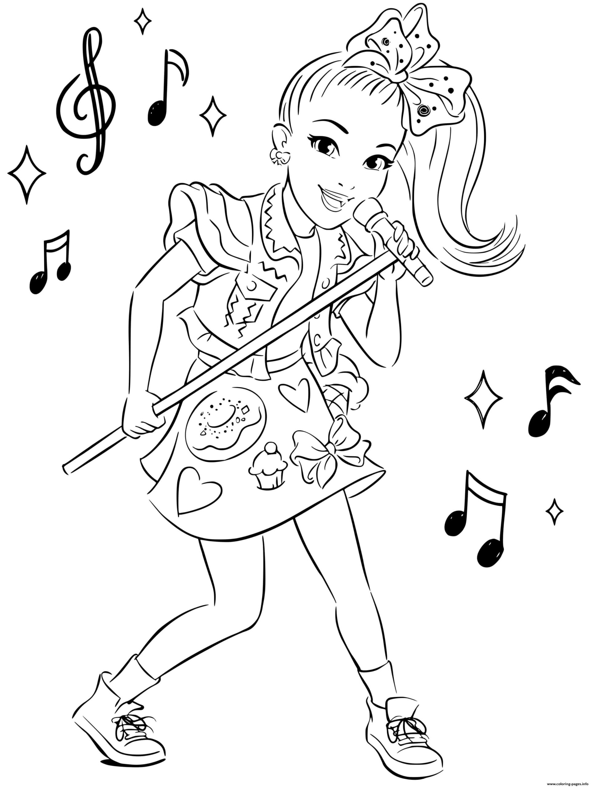 Jojo Siwa Coloring Pages Printable