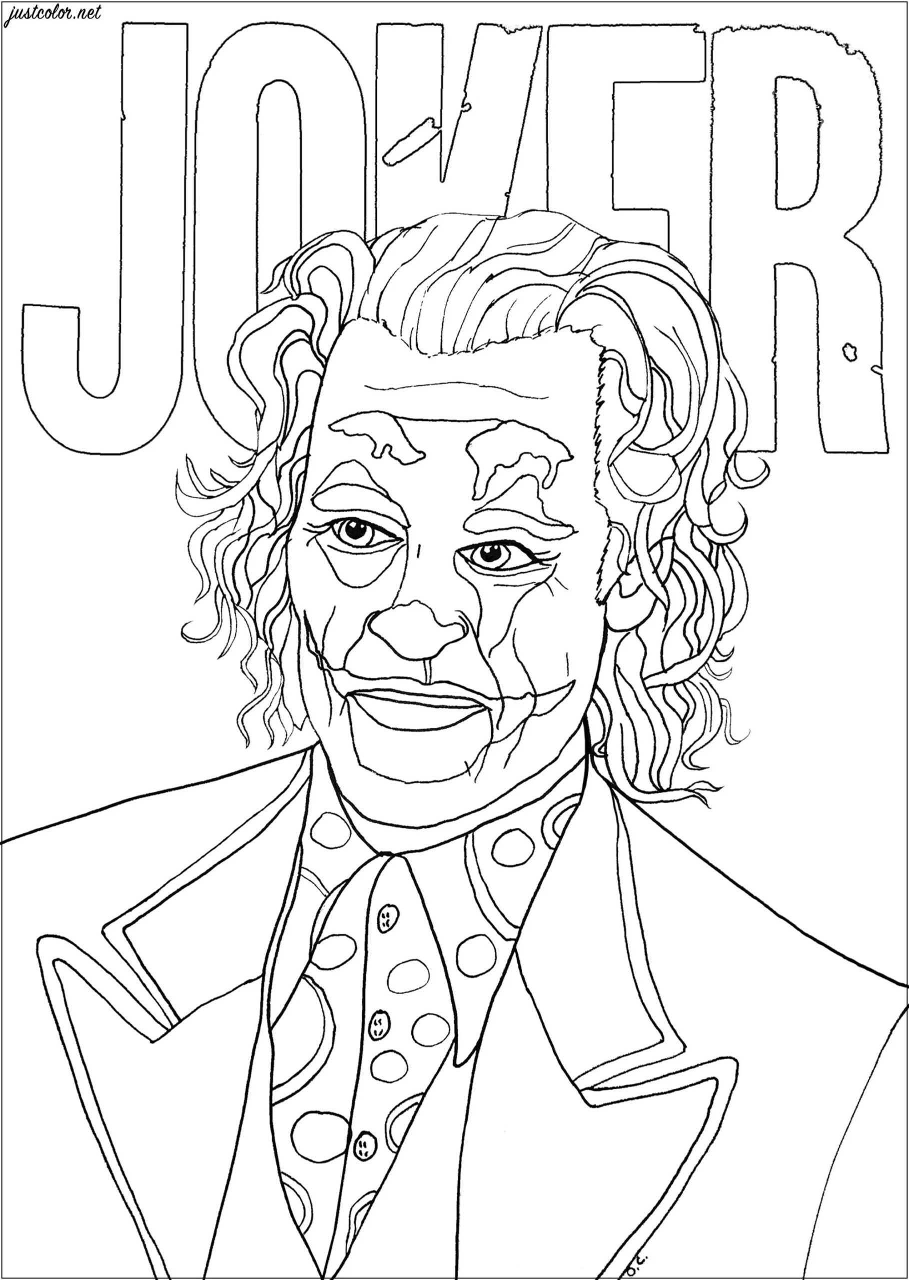 Printable Coloring Pages The Joker
