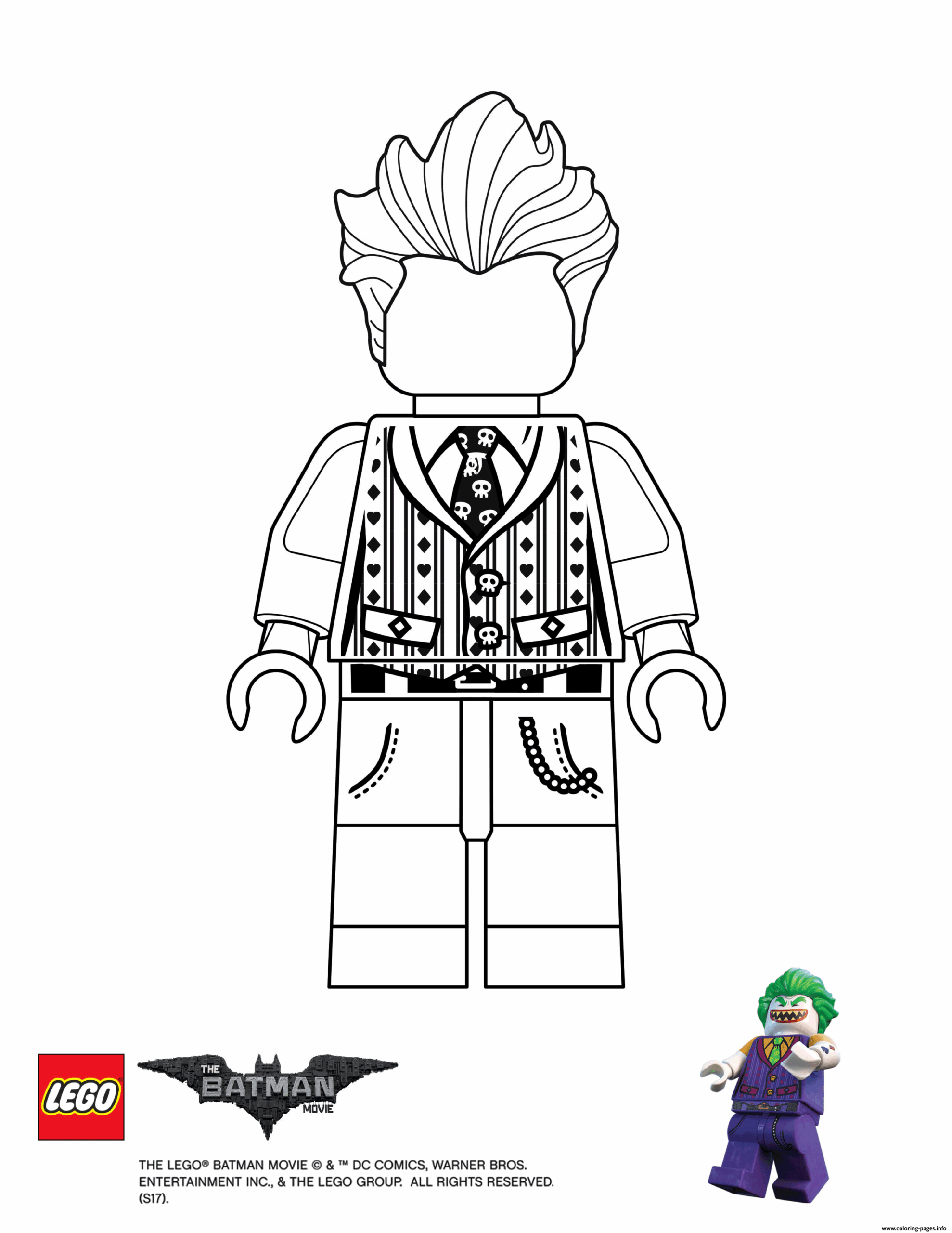 Joker Lego Batman Movie Coloring Page Printable